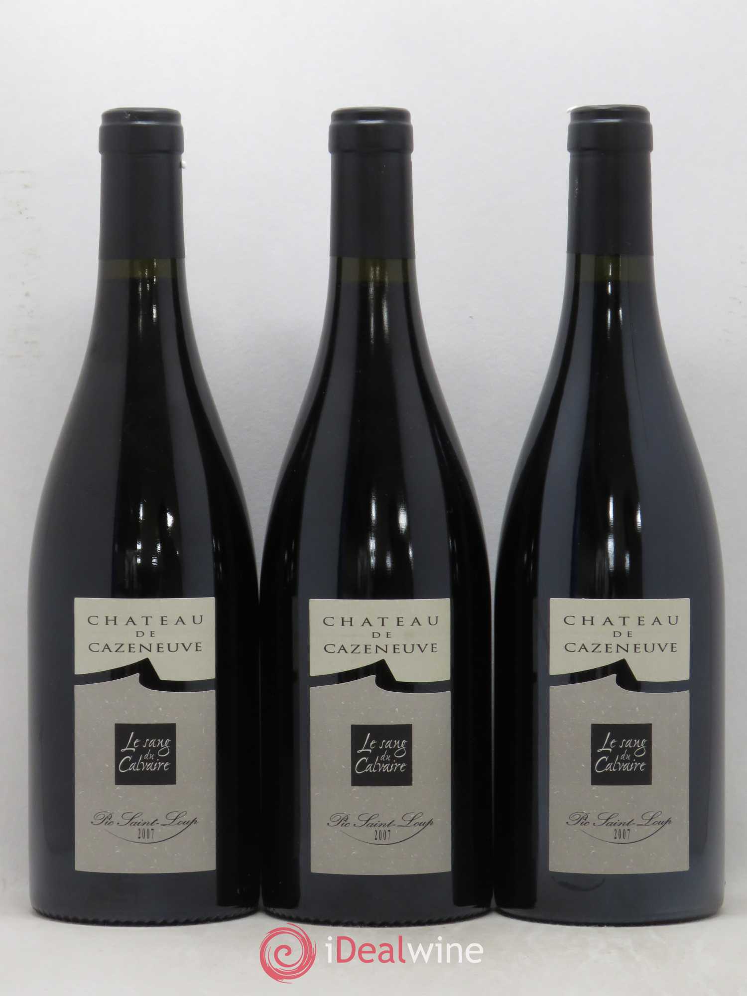 Coteaux du Languedoc Pic Saint Loup Le Sang du Calvaire Domaine de Cazeneuve 2007 - Posten von 6 Flaschen - 2