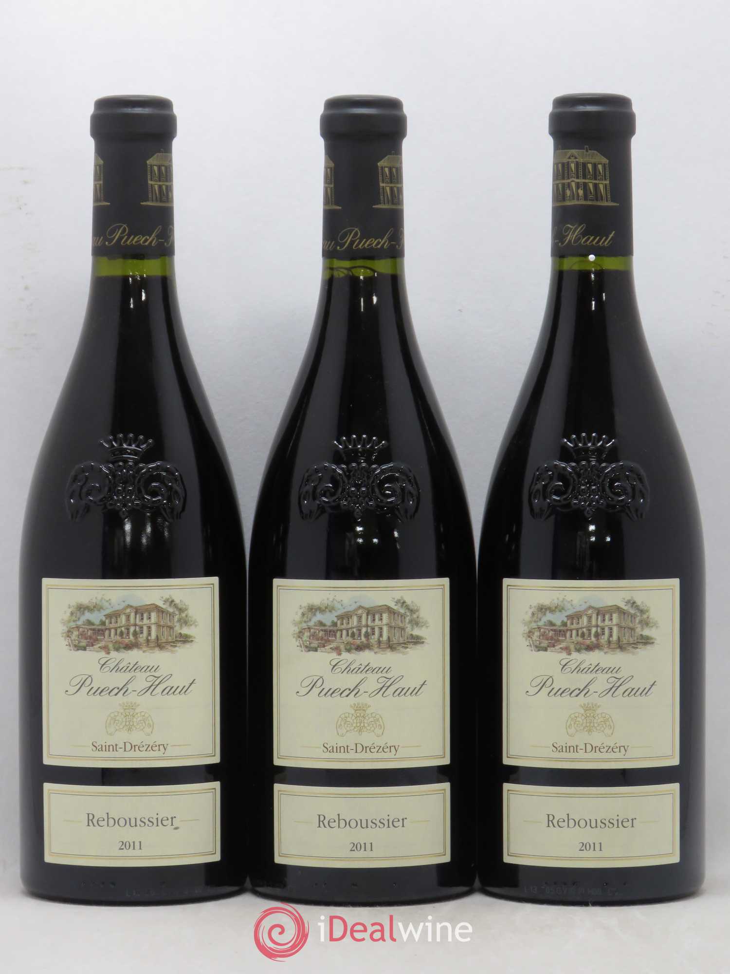 Coteaux du Languedoc Château Puech-Haut Gérard Bru Cuvée Reboussier 2011 - Lot de 3 bouteilles - 0