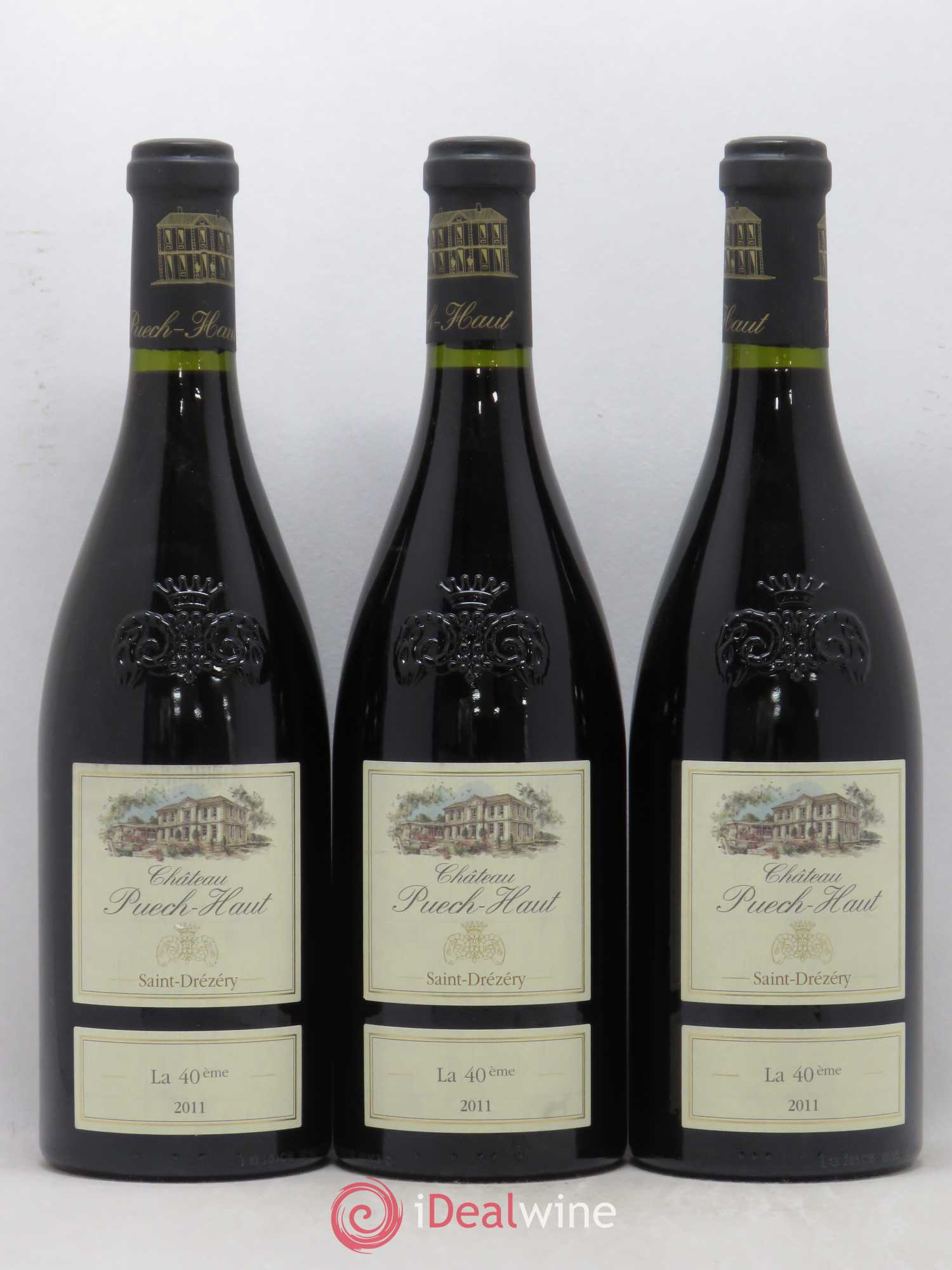 Coteaux du Languedoc Château Puech-Haut Gérard Bru La 40ème 2011 - Lot de 3 bouteilles - 0