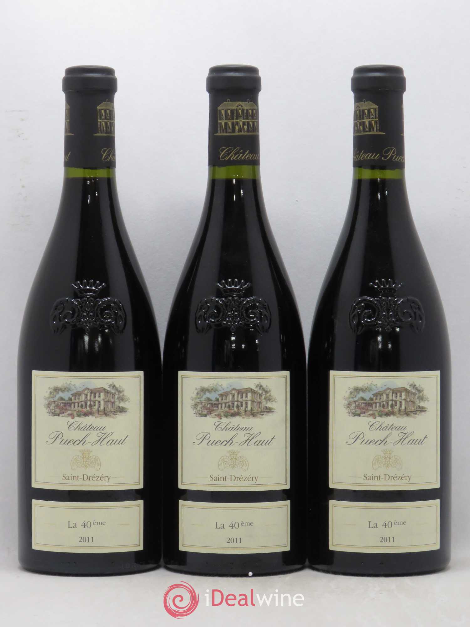 Coteaux du Languedoc Château Puech-Haut Gérard Bru La 40ème 2011 - Lot de 6 bouteilles - 1
