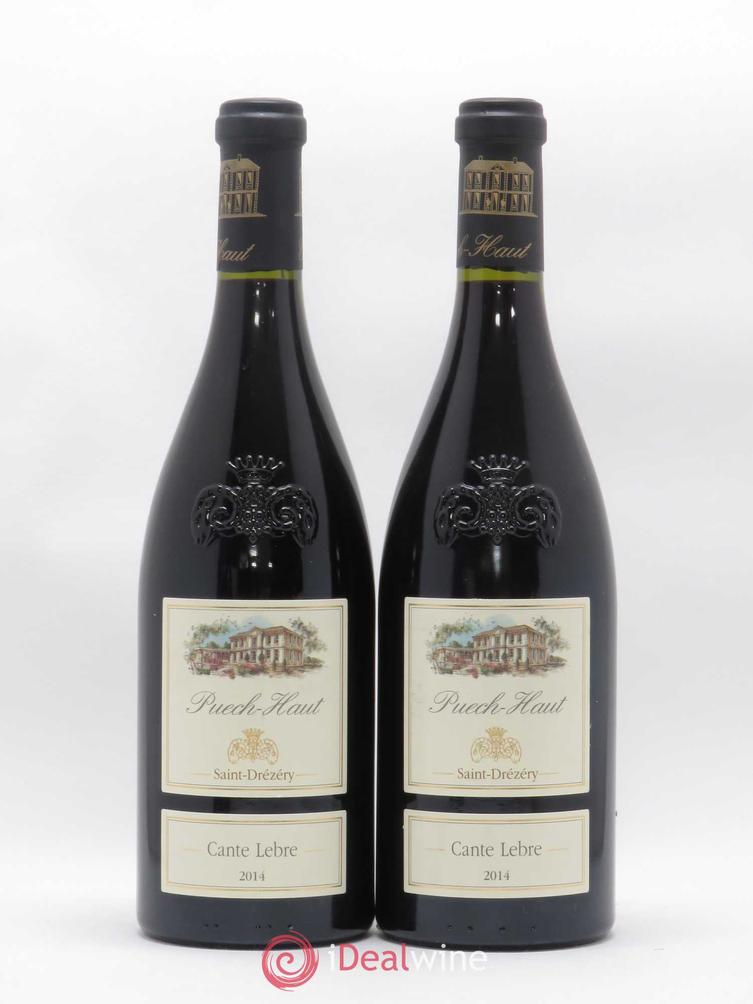 Languedoc Saint-Drézery Cante Lebre Chatêau Puech Haut 2014 - Posten von 2 Flaschen - 0