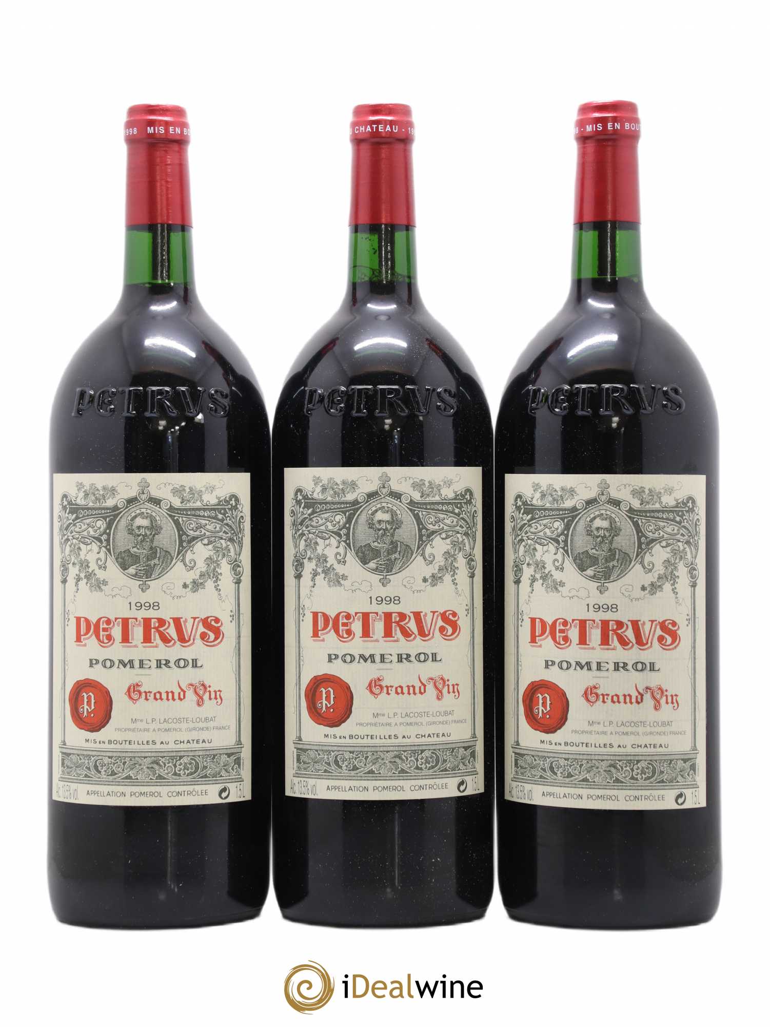 Petrus 1998 - Lot de 3 magnums - 0