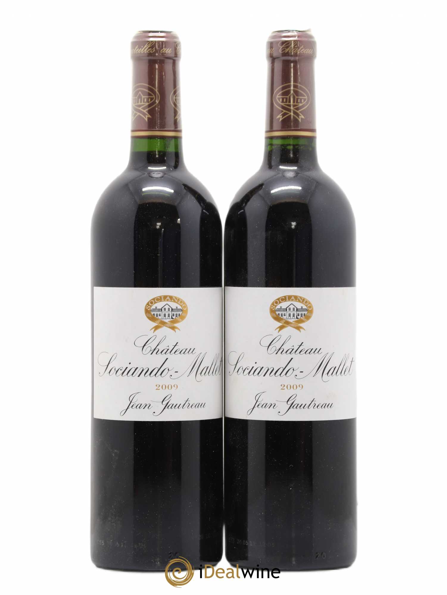 Château Sociando Mallet 2009 - Lot de 2 bouteilles - 0