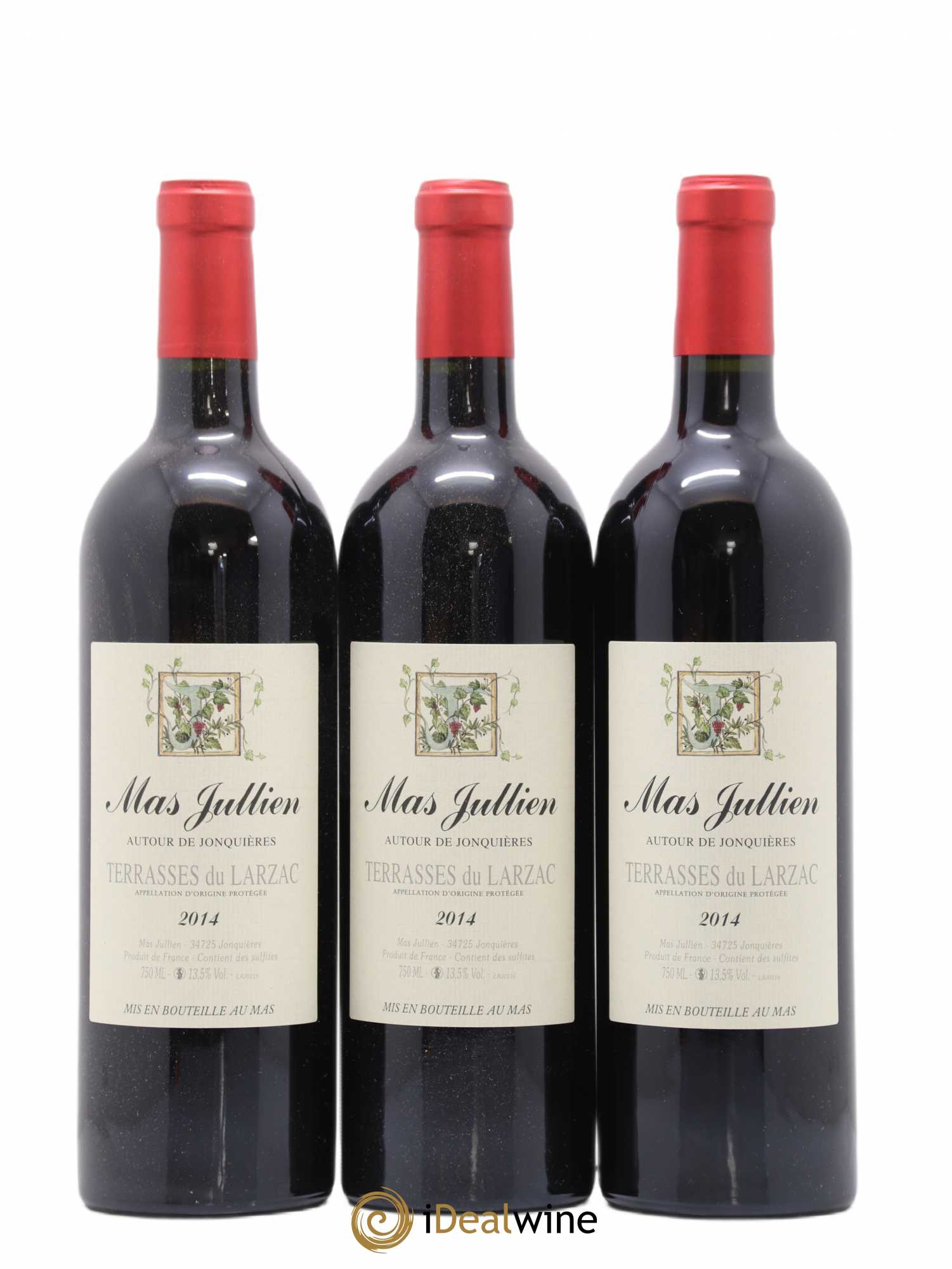 Terrasses du Larzac Mas Jullien  Autour de Jonquières Olivier Jullien 2014 - Lot de 6 bouteilles - 1
