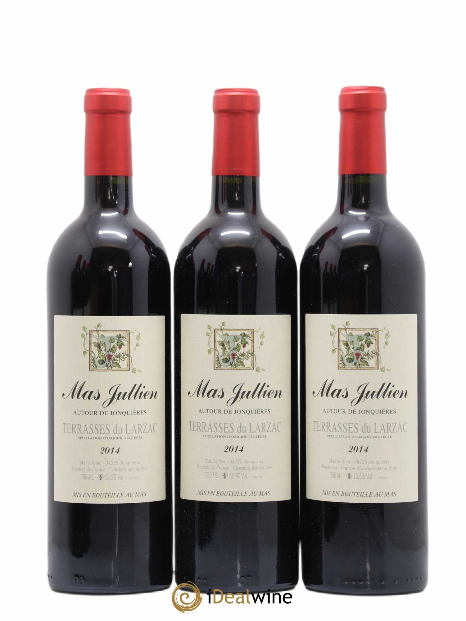 Terrasses du Larzac Mas Jullien  Autour de Jonquières Olivier Jullien 2014 - Lot de 6 bouteilles - 2
