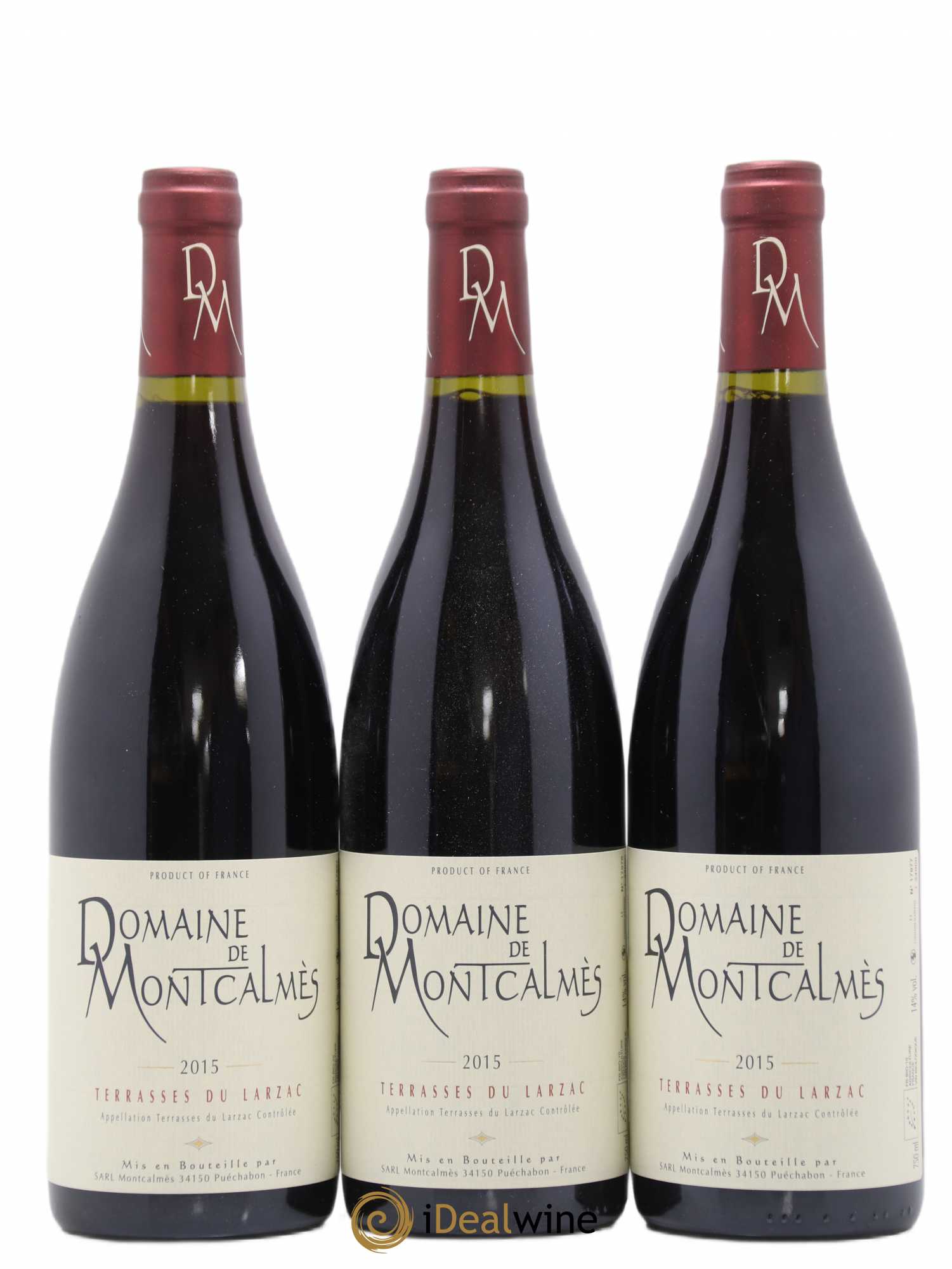 Terrasses du Larzac Domaine de Montcalmès Frédéric Pourtalié 2015 - Lot de 6 bouteilles - 1