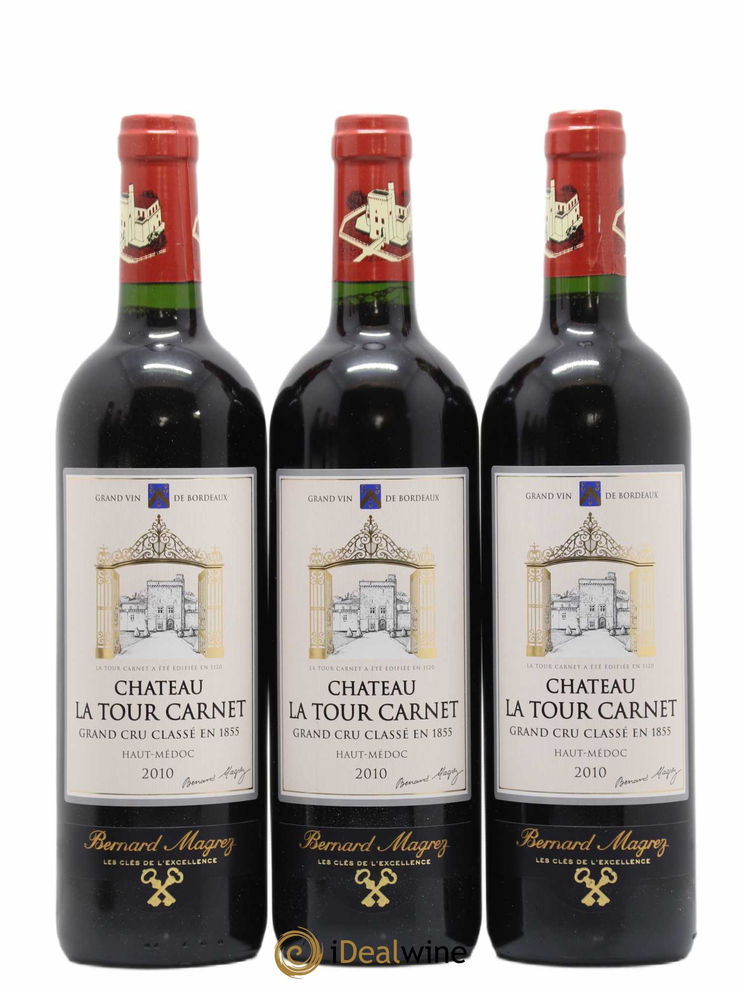 Château la Tour Carnet 4ème Grand Cru Classé 2010 - Lot de 6 bouteilles - 1