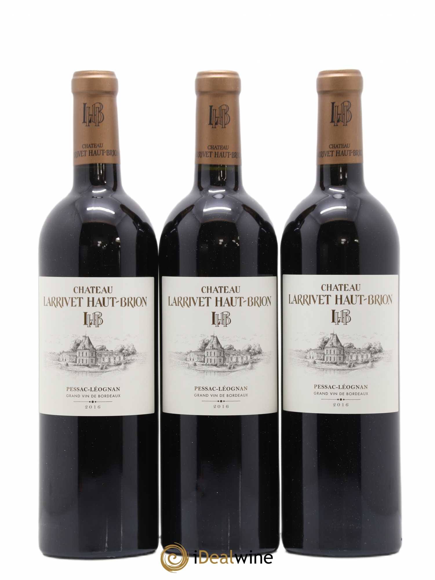 Château Larrivet Haut-Brion 2016 - Lot de 12 bouteilles - 1