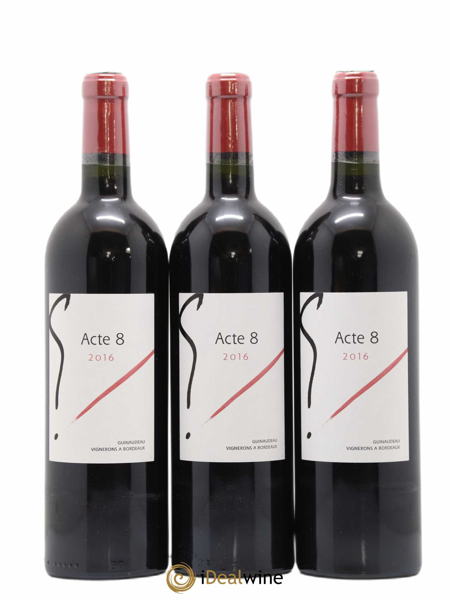 Bordeaux Supérieur Acte 8 by Guinaudeau Vignerons 2016 - Posten von 6 Flaschen - 1