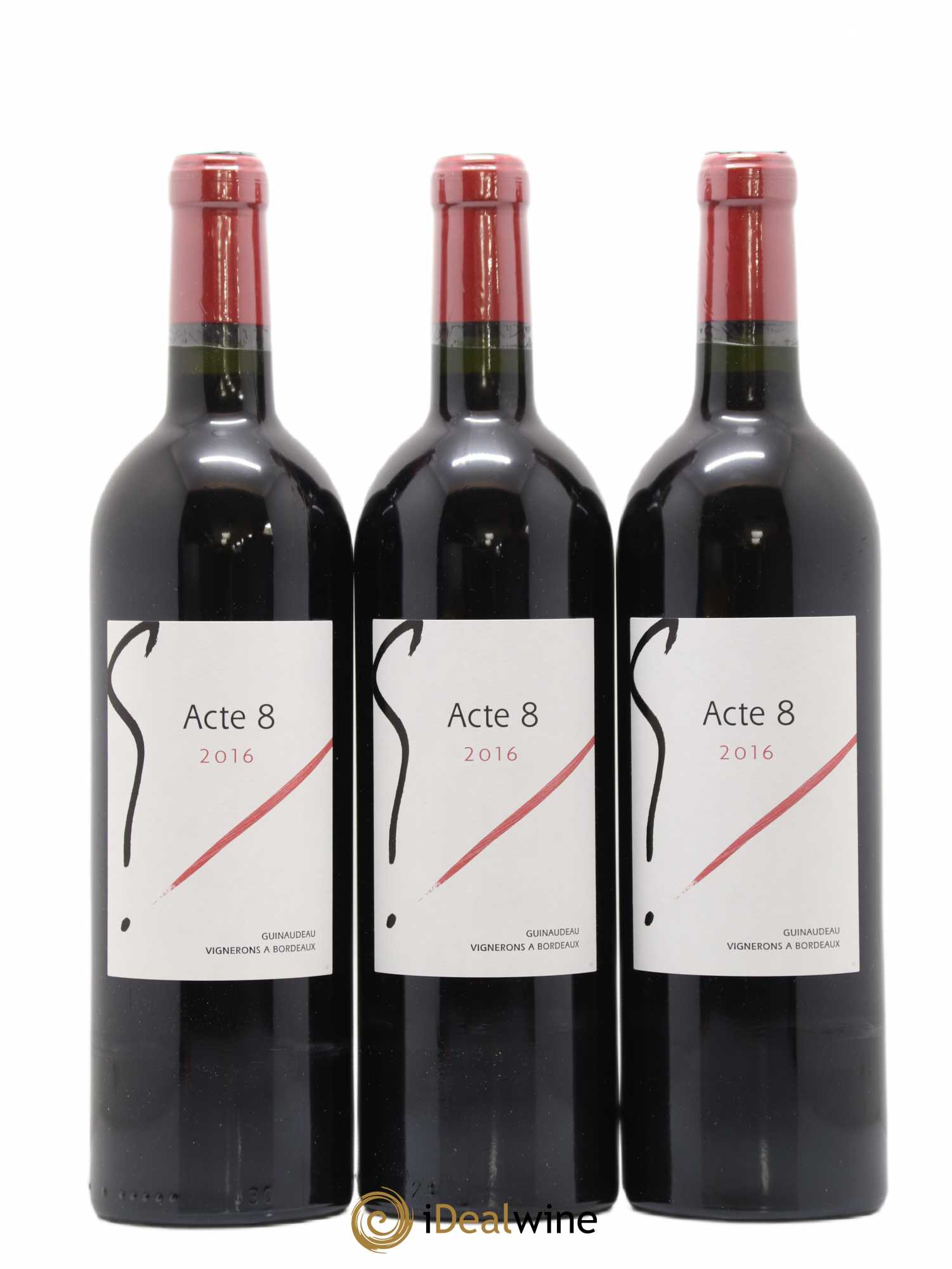 Bordeaux Supérieur Acte 8 by Guinaudeau Vignerons 2016 - Posten von 6 Flaschen - 3
