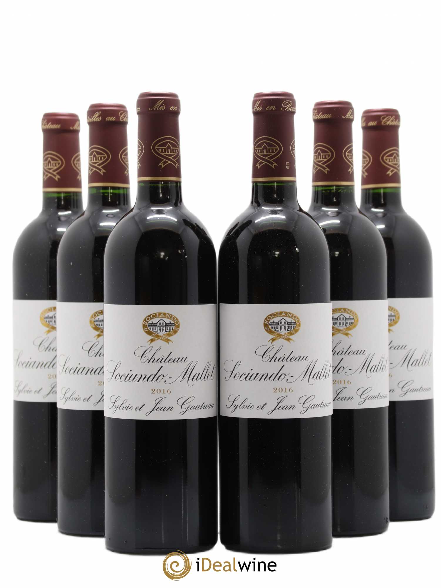 Château Sociando Mallet 2016 - Lot de 6 bouteilles - 0