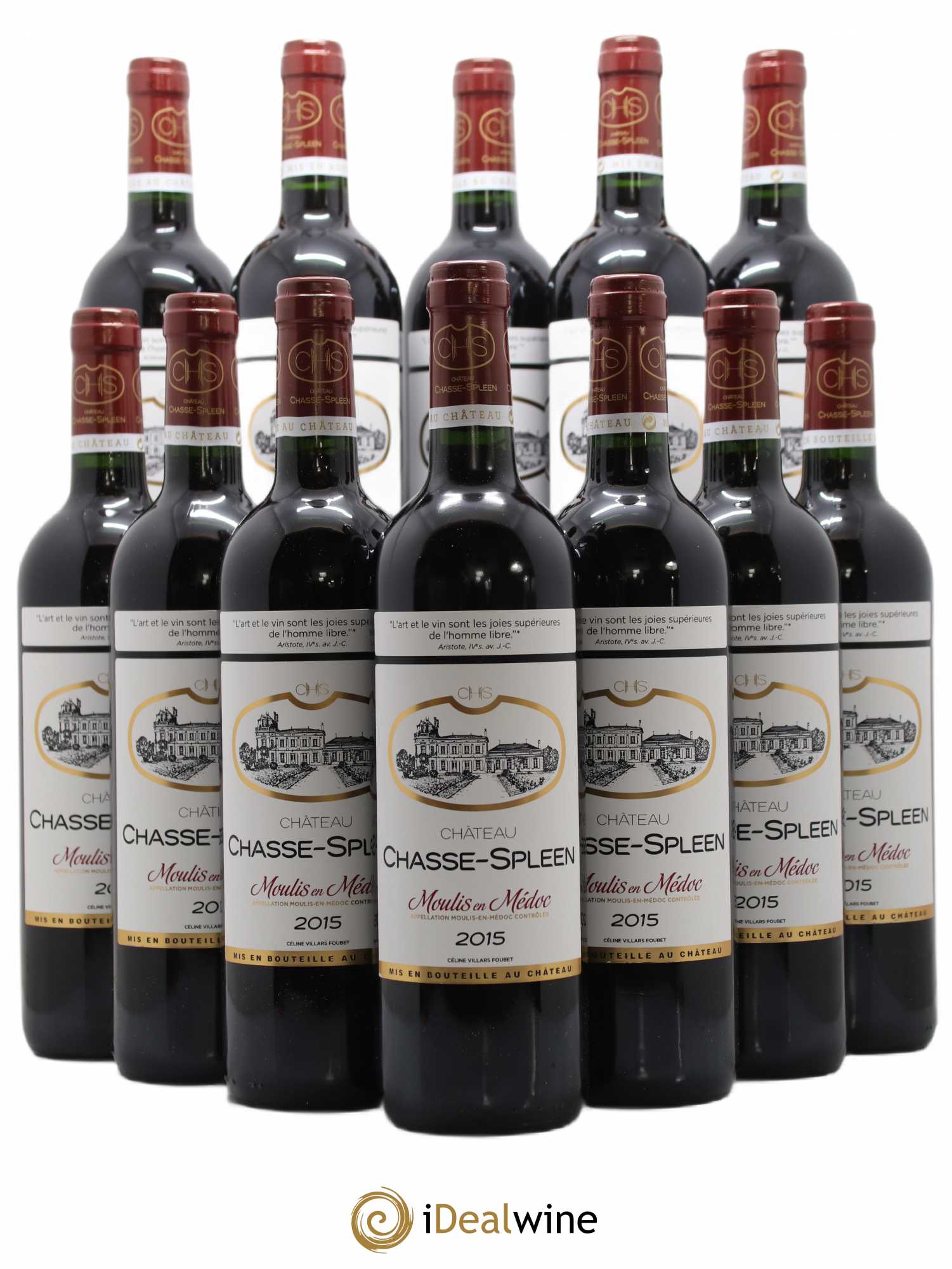 Château Chasse Spleen 2015 - Lot de 12 bouteilles - 0