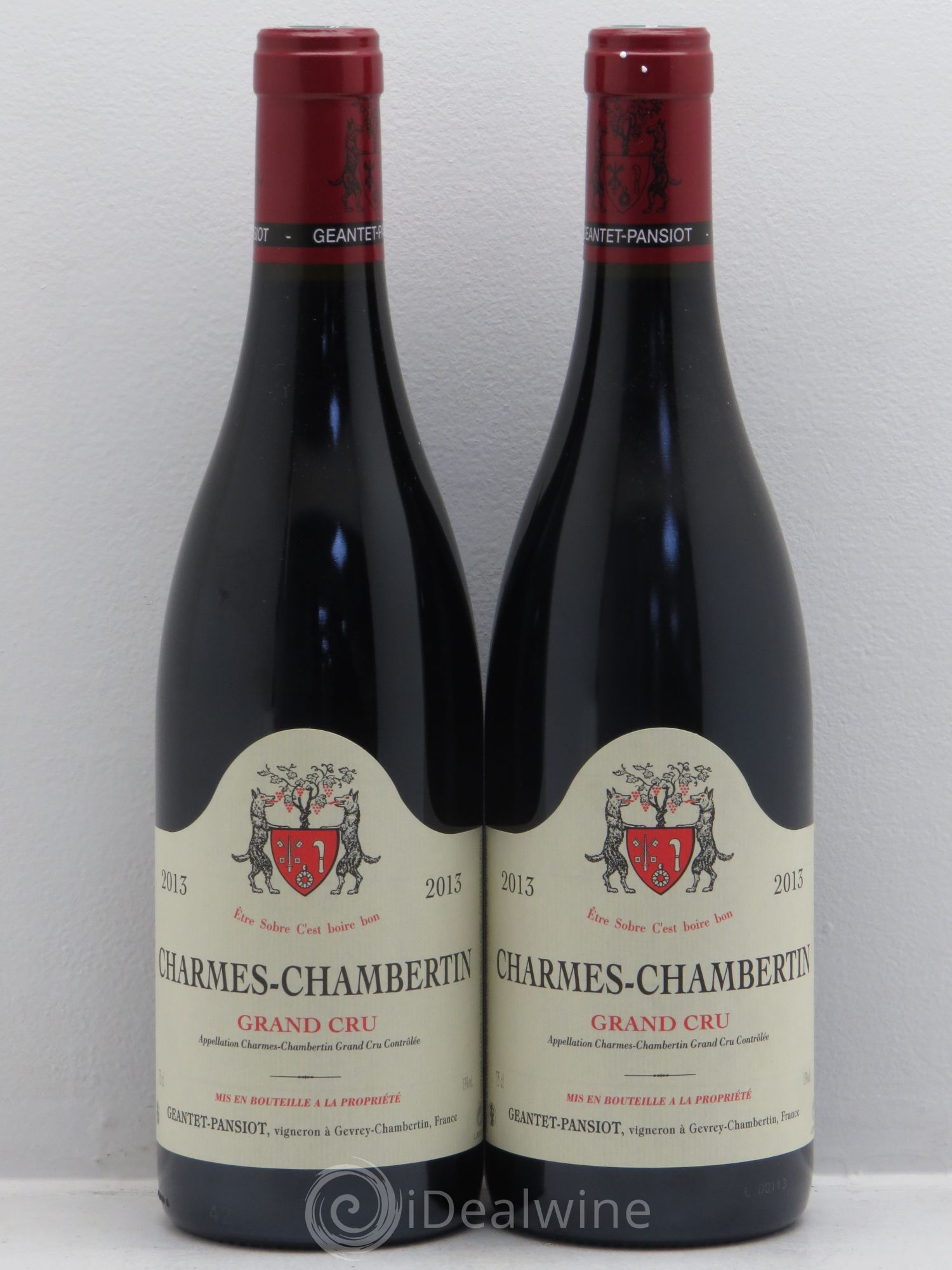 Charmes-Chambertin Grand Cru Geantet-Pansiot 2013 - Lot de 2 bouteilles - 0