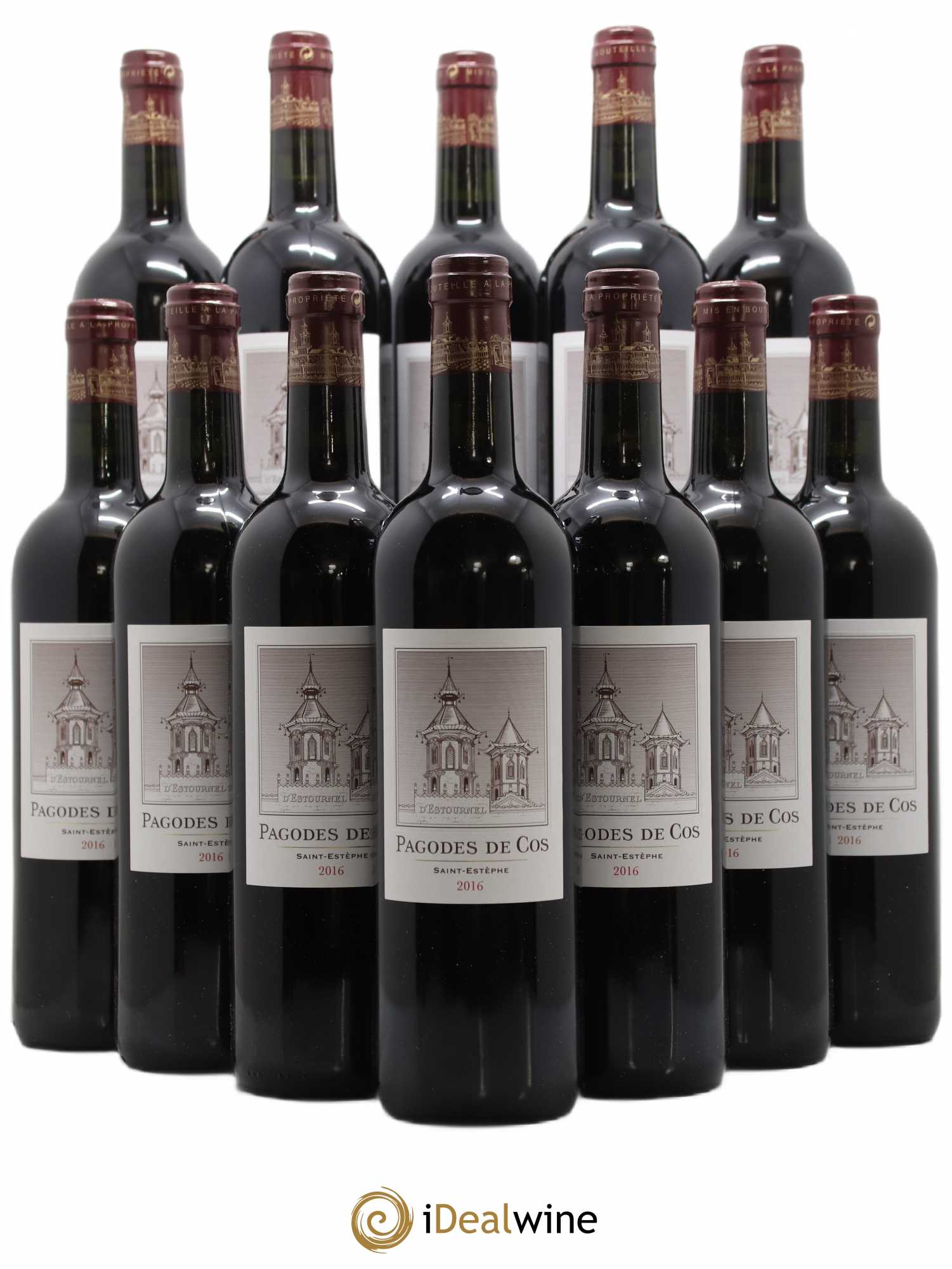Les Pagodes de Cos Second Vin 2016 - Lot of 12 bottles - 0