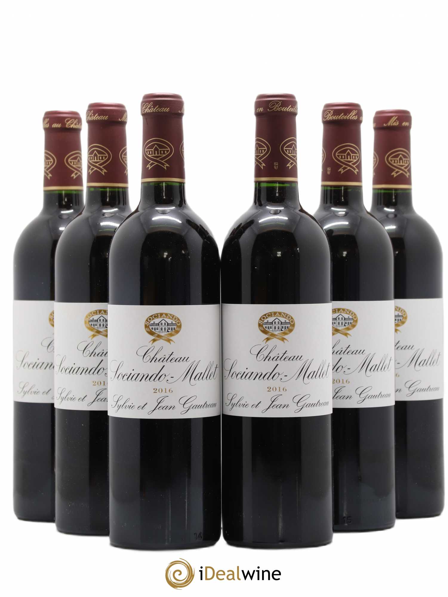 Château Sociando Mallet 2016 - Lot de 6 bouteilles - 0