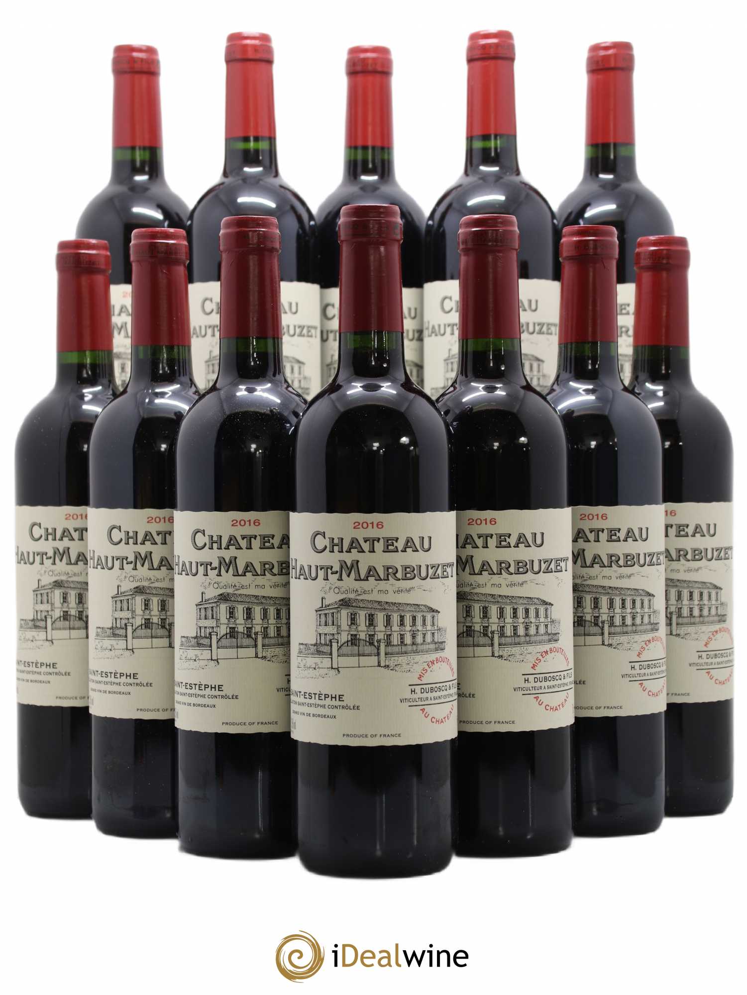 Château Haut Marbuzet 2016 - Lot de 12 bouteilles - 0