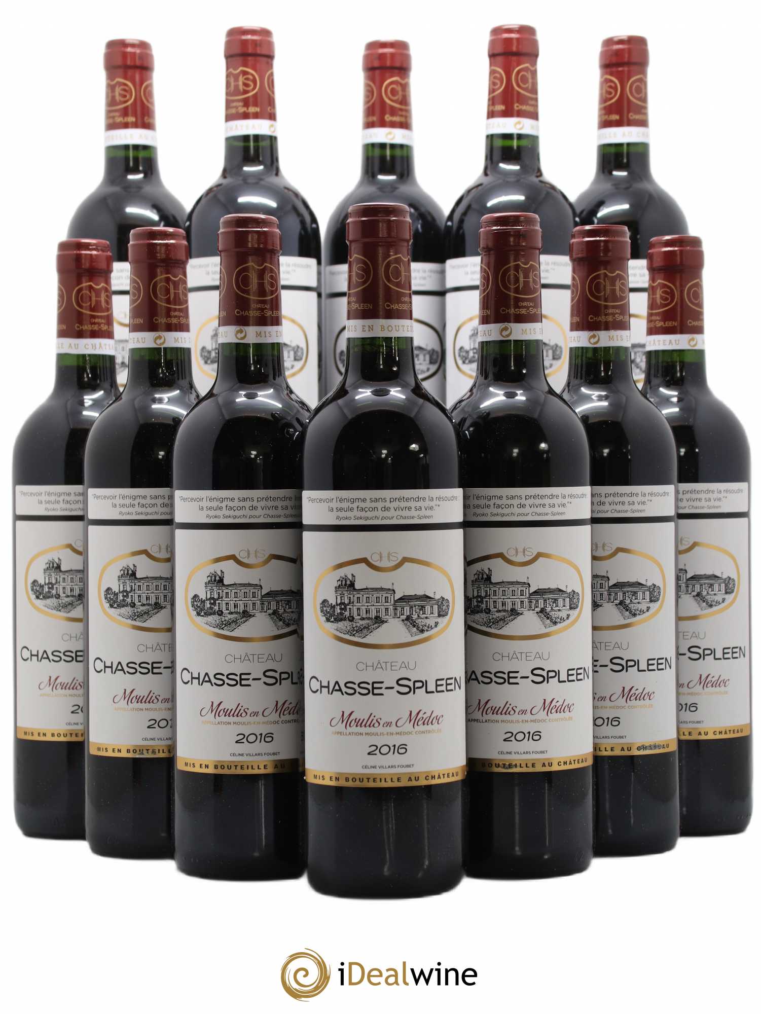 Château Chasse Spleen 2016 - Lot de 12 bouteilles - 0