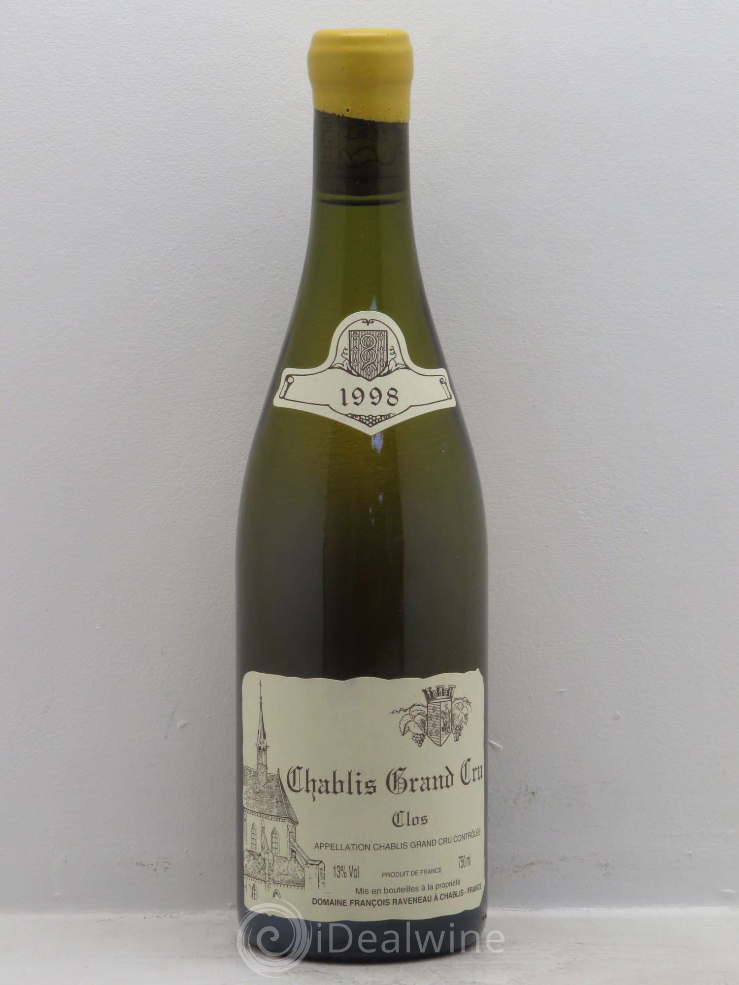 Chablis Grand Cru Clos Raveneau (Domaine) 1998 - Lot de 1 bouteille - 0