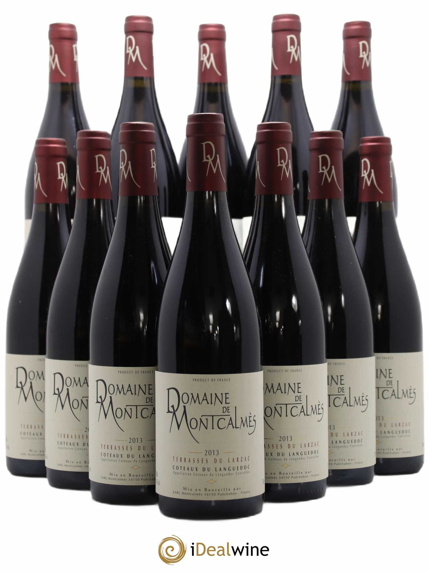 Terrasses du Larzac Domaine de Montcalmès Frédéric Pourtalié (sans prix de réserve) 2013 - Lot de 12 bouteilles - 0