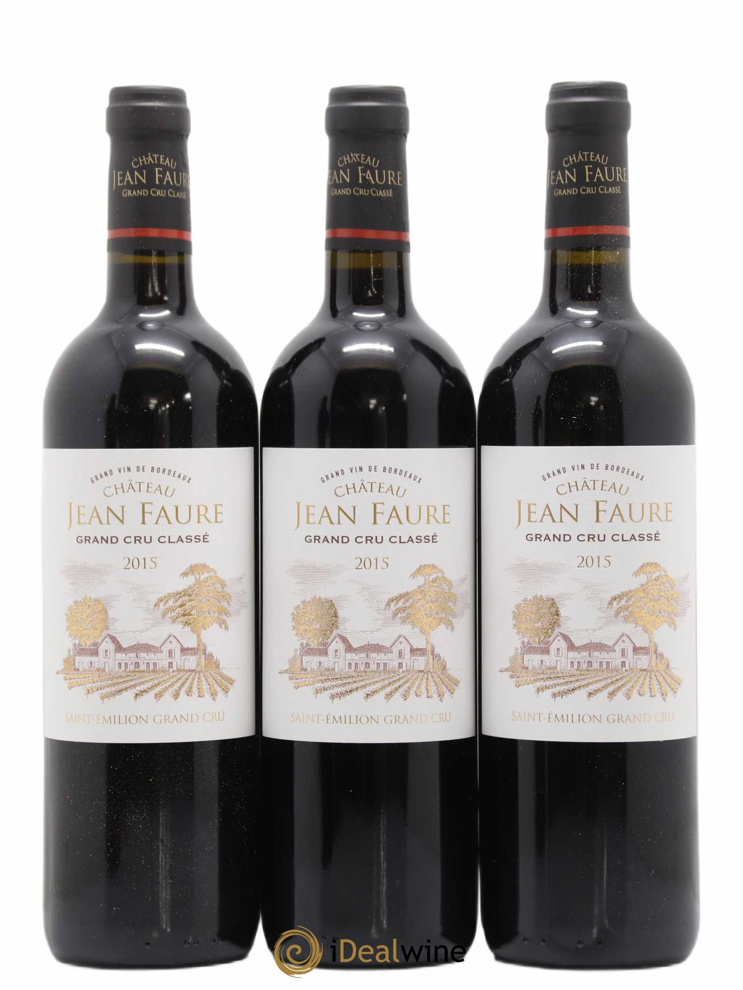 Château Jean Faure Grand Cru Classé 2015 - Lot de 12 bouteilles - 1