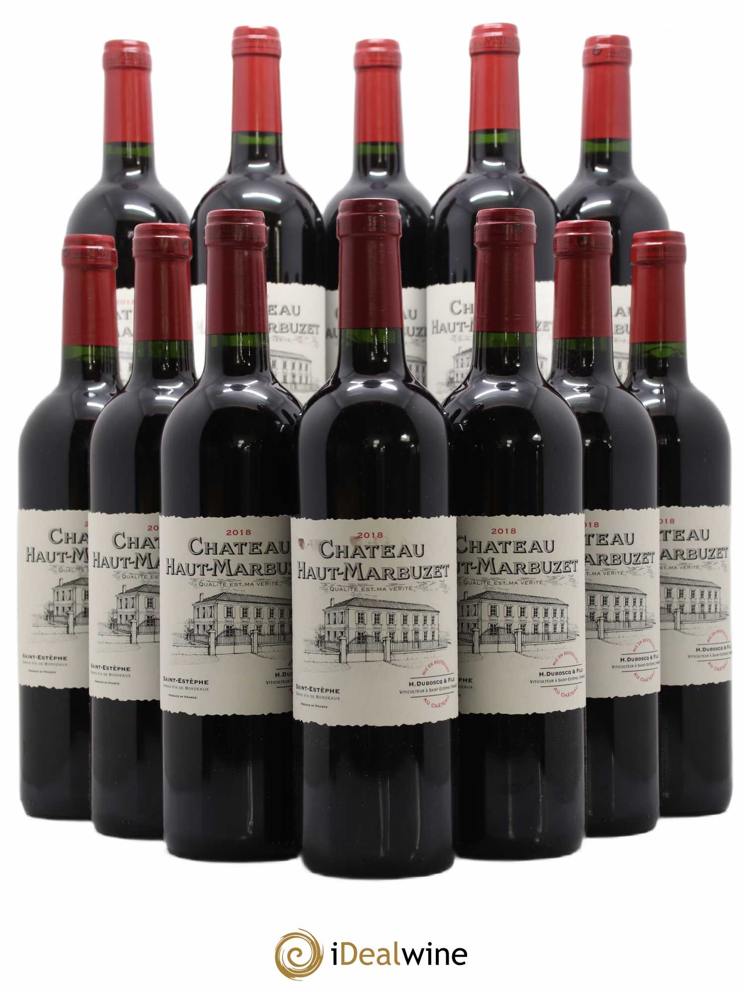 Château Haut Marbuzet 2018 - Lot de 12 bouteilles - 0