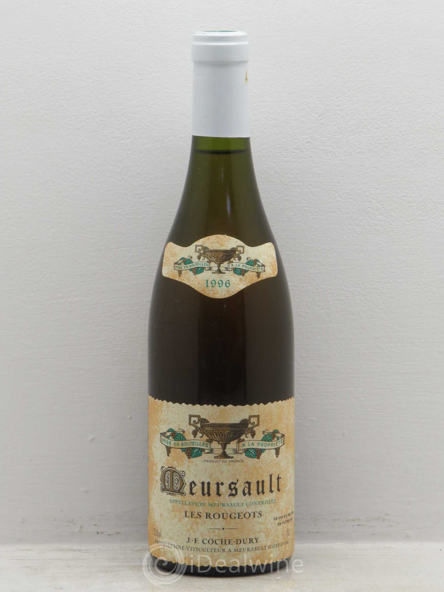 Meursault Les Rougeots Coche Dury (Domaine) 1996 - Lot de 1 bouteille - 0