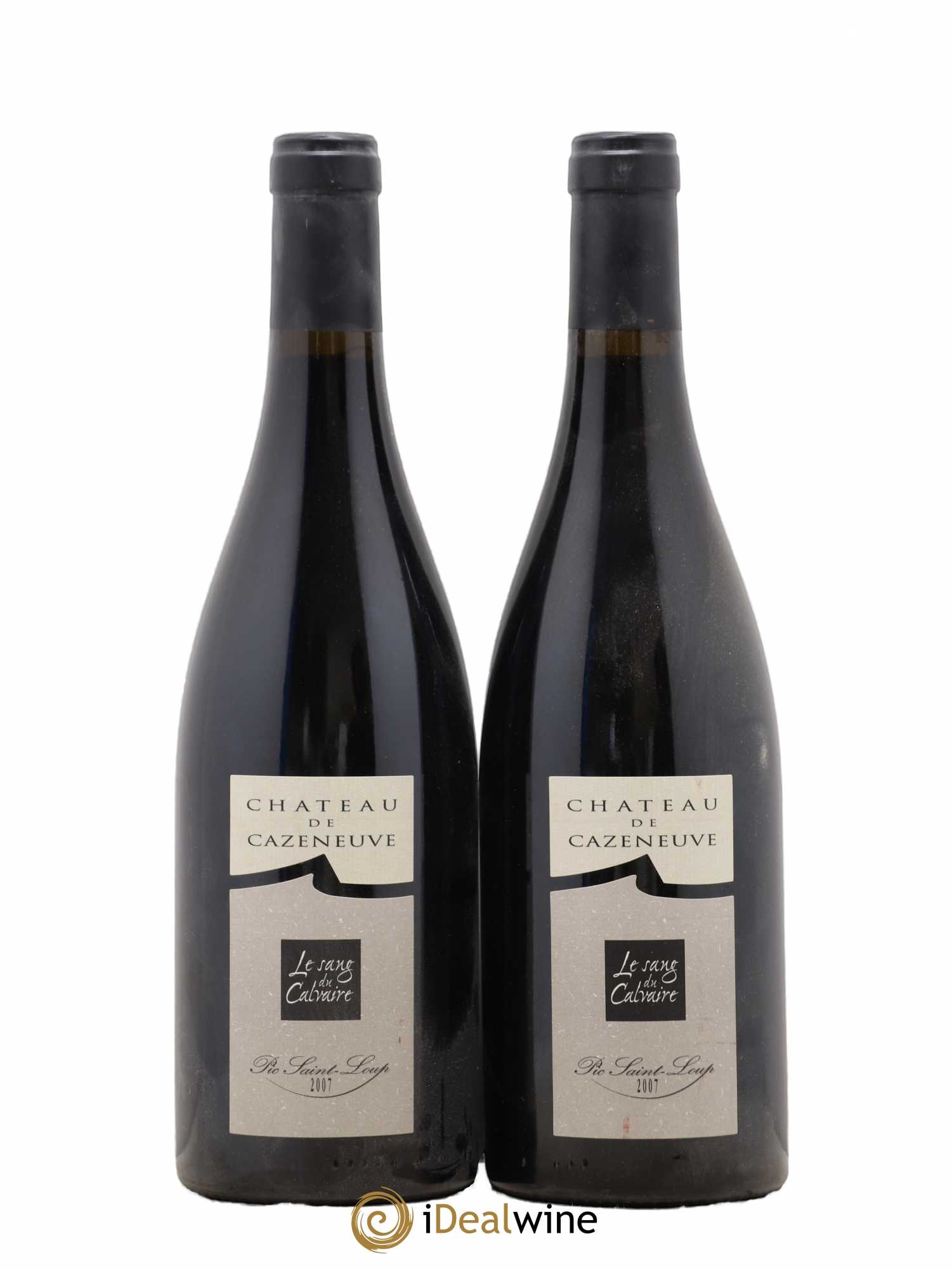 Pic Saint-Loup Château de Cazeneue - Le Sang du Calvaire (sans prix de réserve) 2007 - Posten von 2 Flaschen - 0
