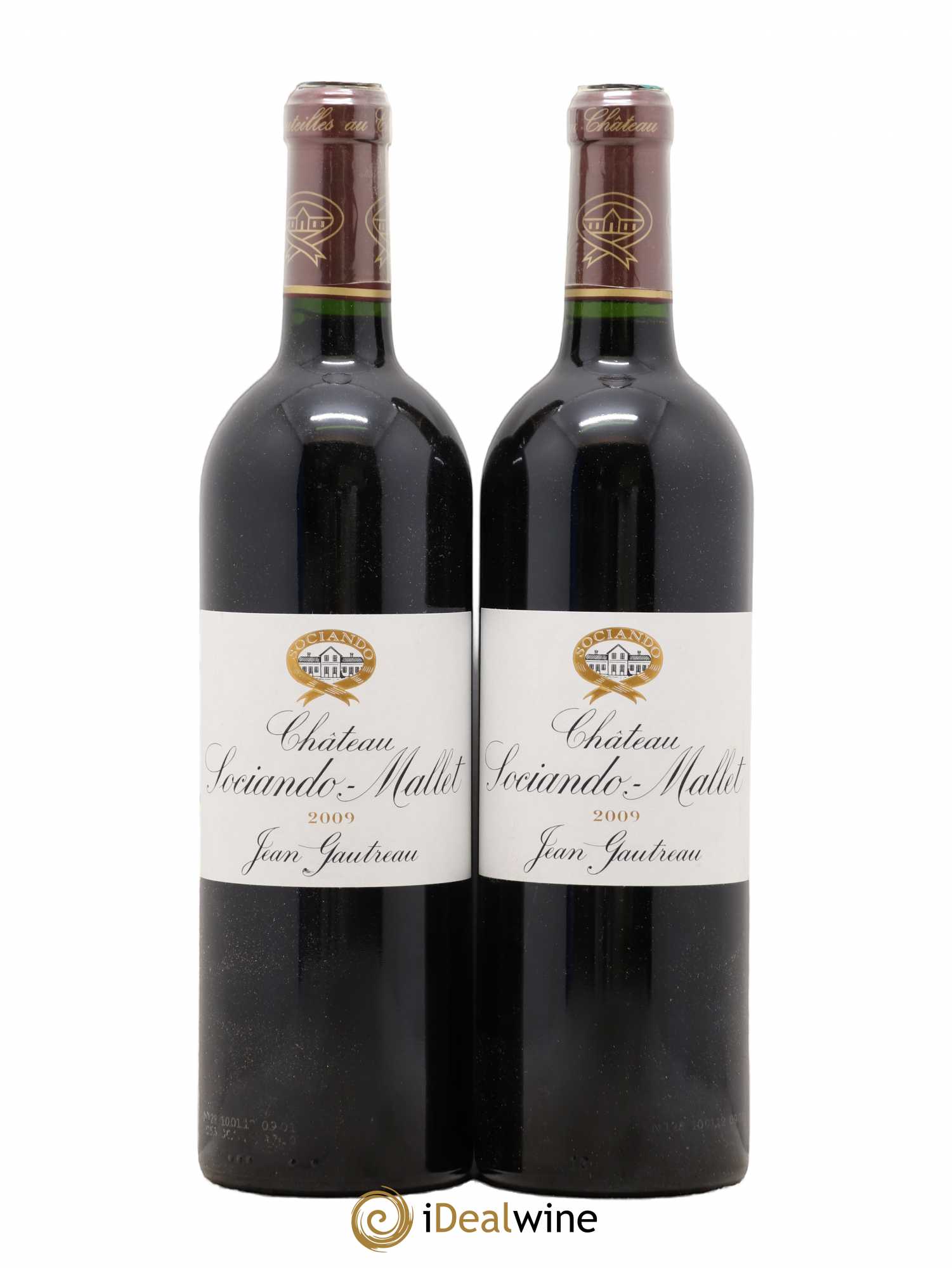 Château Sociando Mallet 2009 - Lot de 2 bouteilles - 0