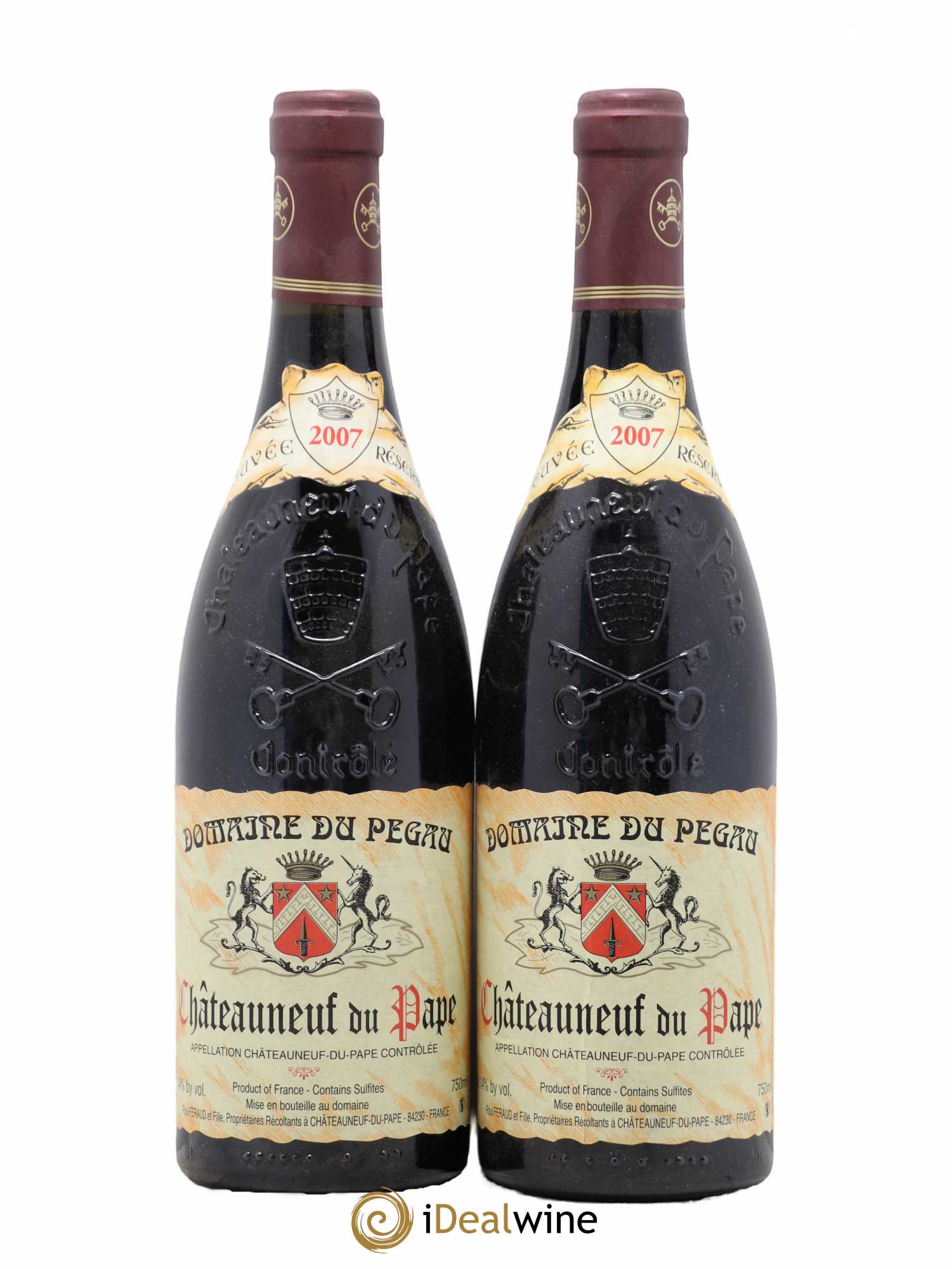 Châteauneuf-du-Pape Réserve Domaine Pegau 2007 - Posten von 2 Flaschen - 0