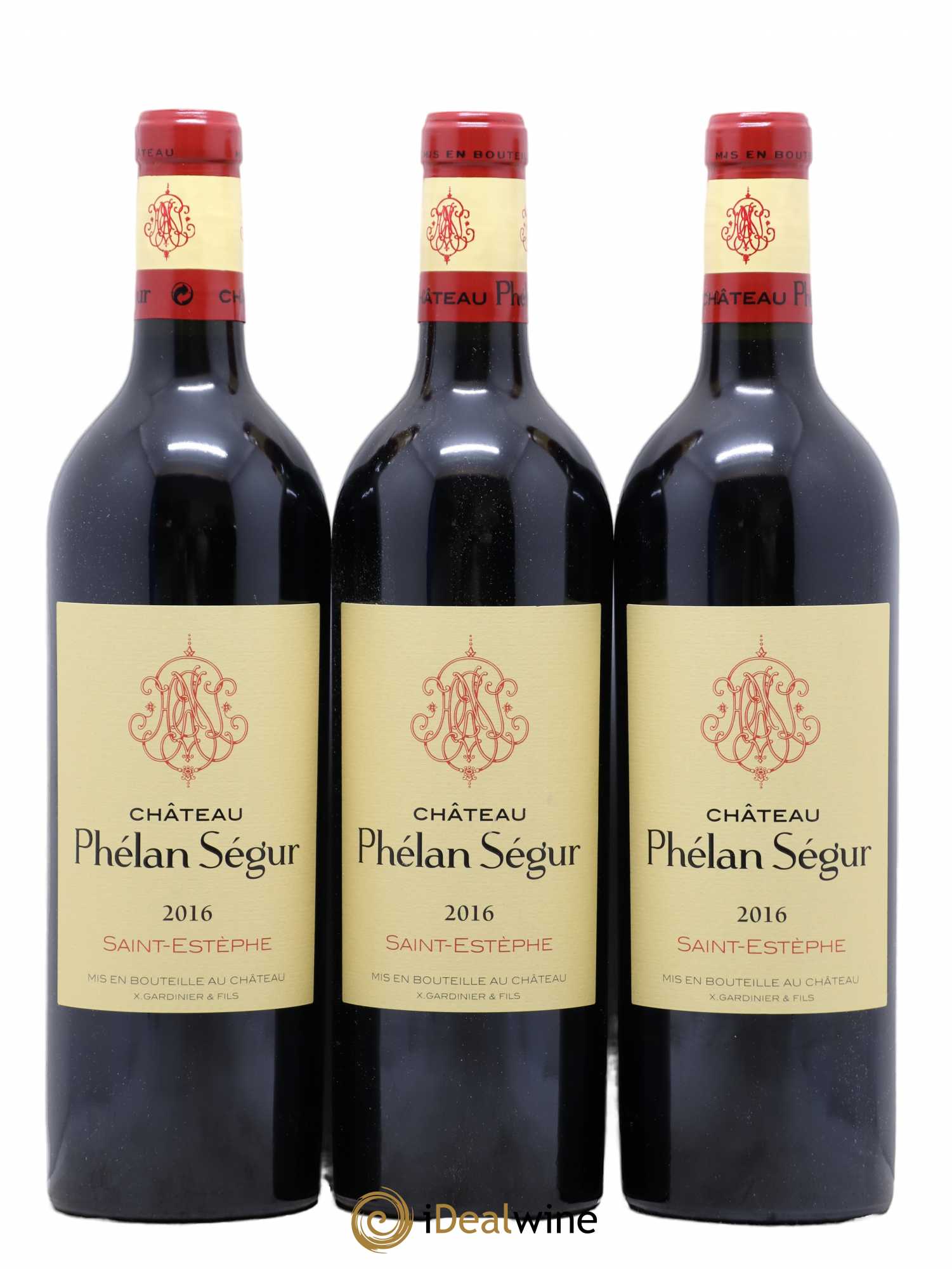 Château Phélan Ségur 2016 - Lot de 3 bouteilles - 0