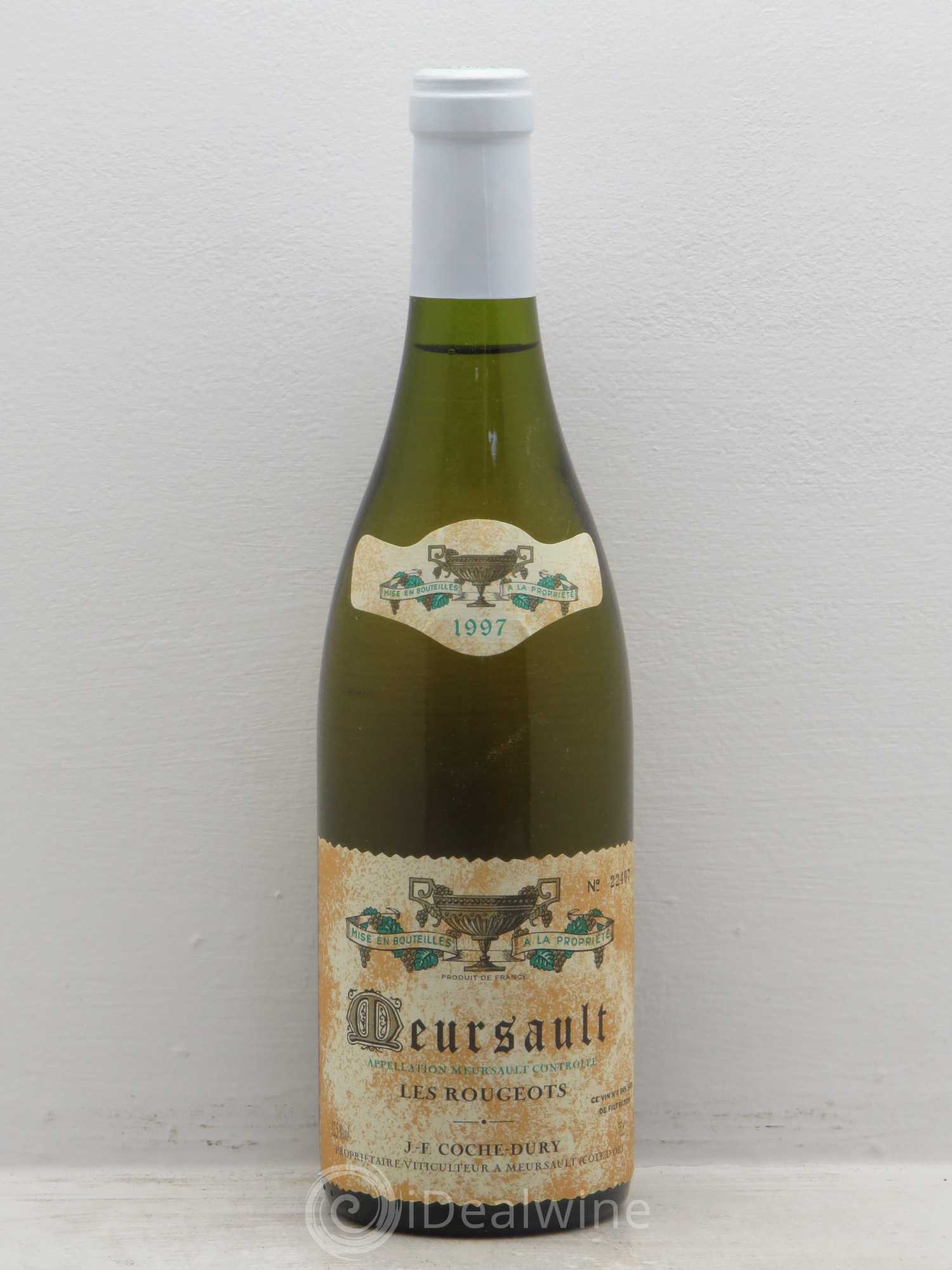 Meursault Les Rougeots Coche Dury (Domaine) 1997 - Lot de 1 bouteille - 0