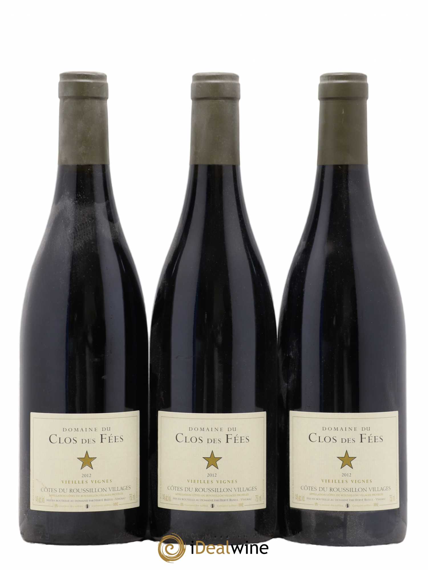 Côtes du Roussillon Villages Clos des Fées Hervé Bizeul 2012 - Lot de 3 bouteilles - 0