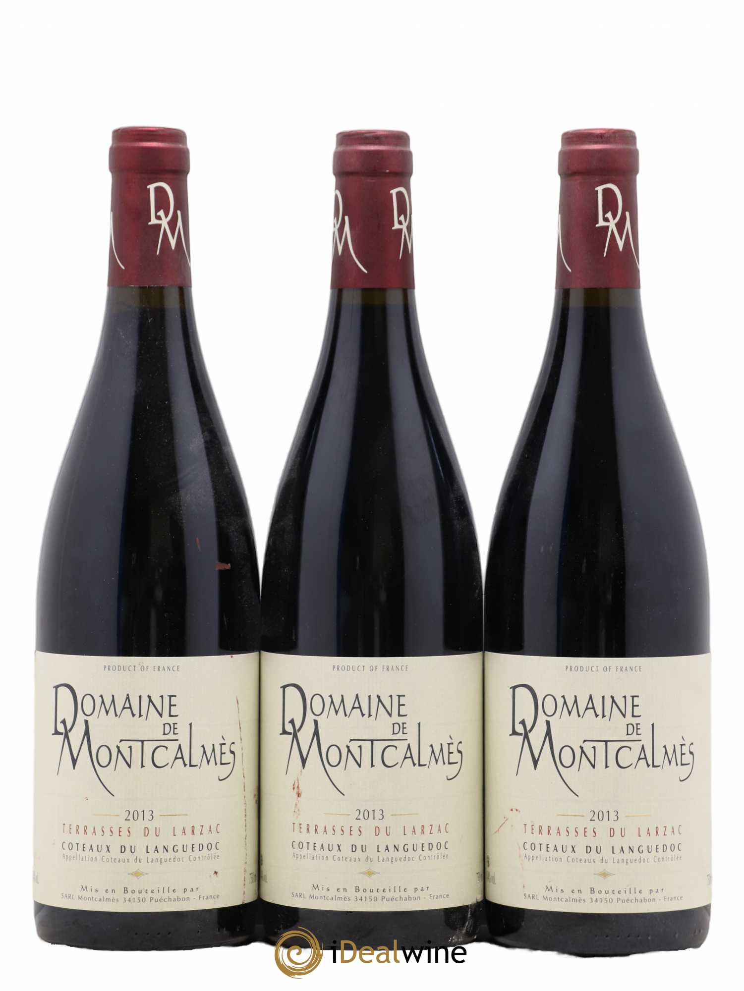 Terrasses du Larzac Domaine de Montcalmès Frédéric Pourtalié 2013 - Lot de 3 bouteilles - 0