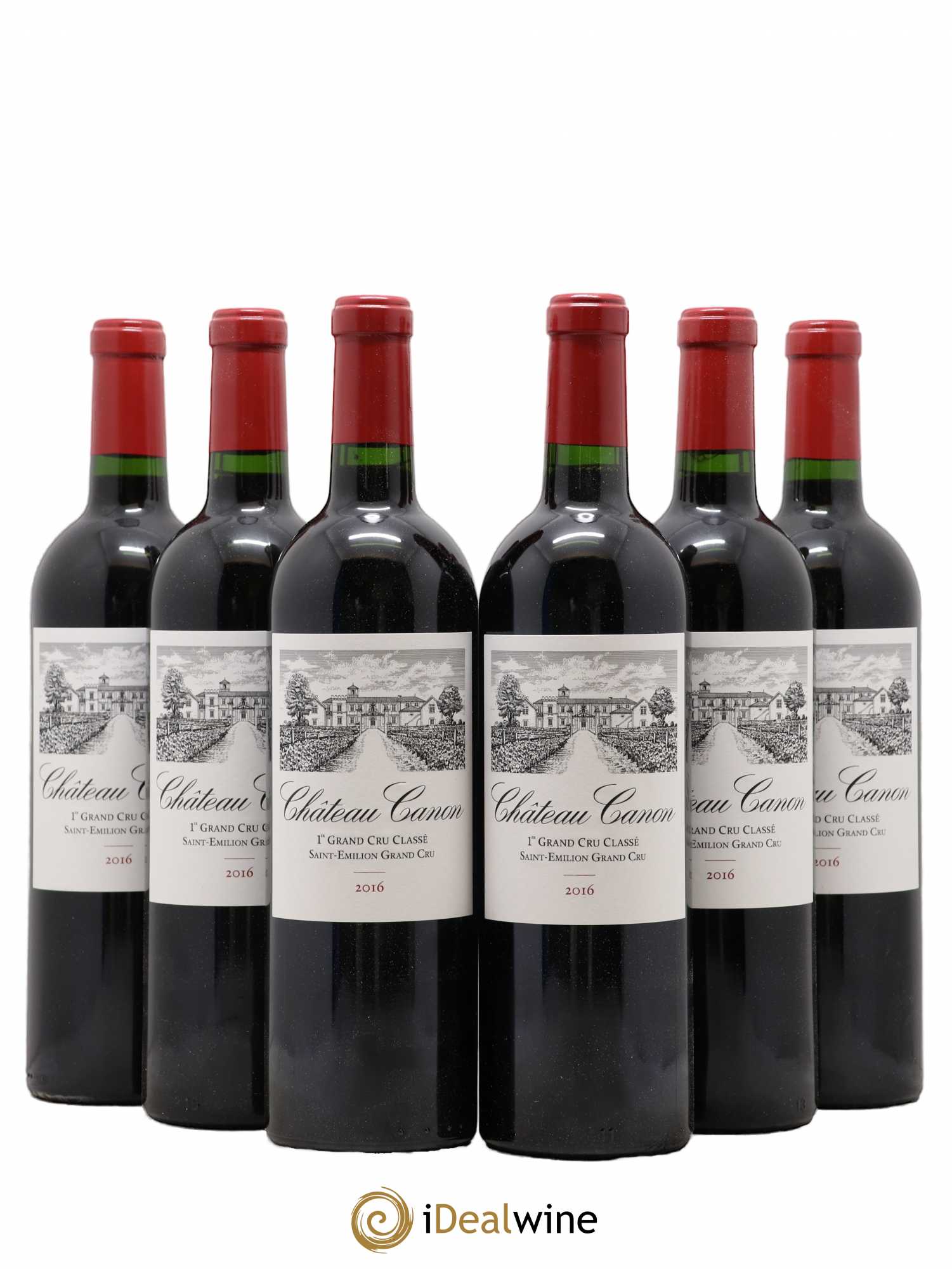 Château Canon 1er Grand Cru Classé B 2016 - Lot de 6 bouteilles - 0