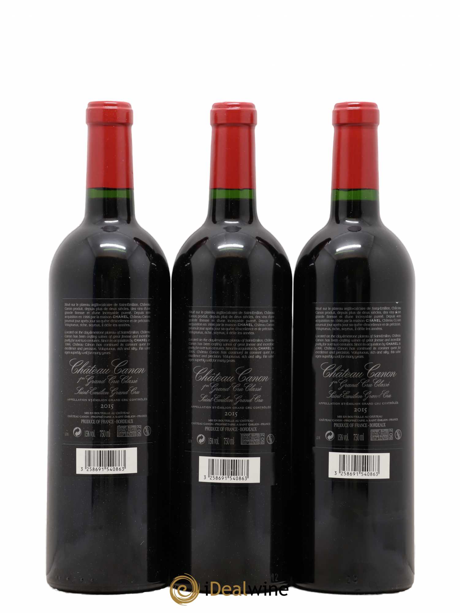 Château Canon 1er Grand Cru Classé B (sans prix de réserve) 2015 - Lot de 12 bouteilles - 2