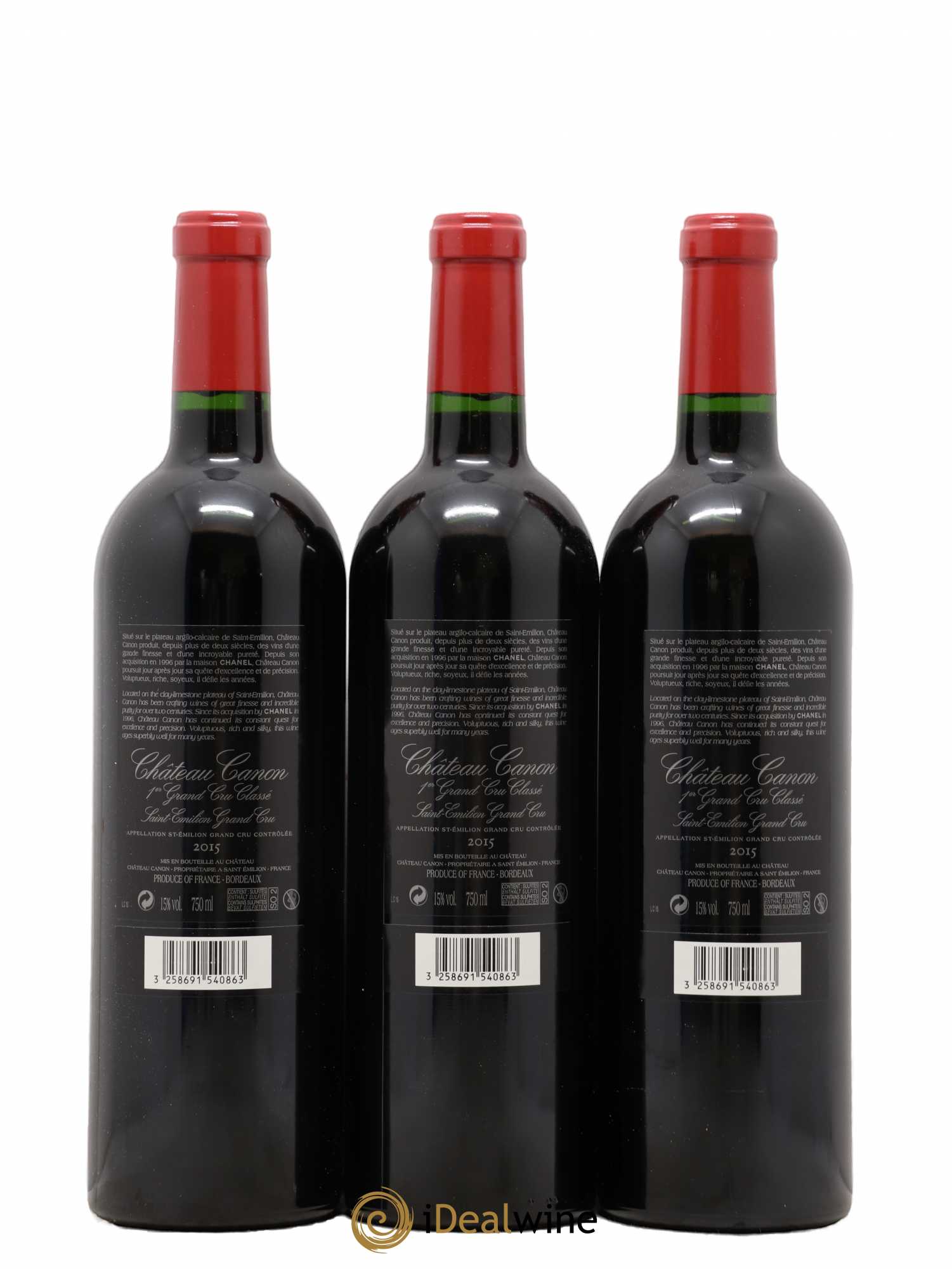 Château Canon 1er Grand Cru Classé B (sans prix de réserve) 2015 - Lot de 12 bouteilles - 4