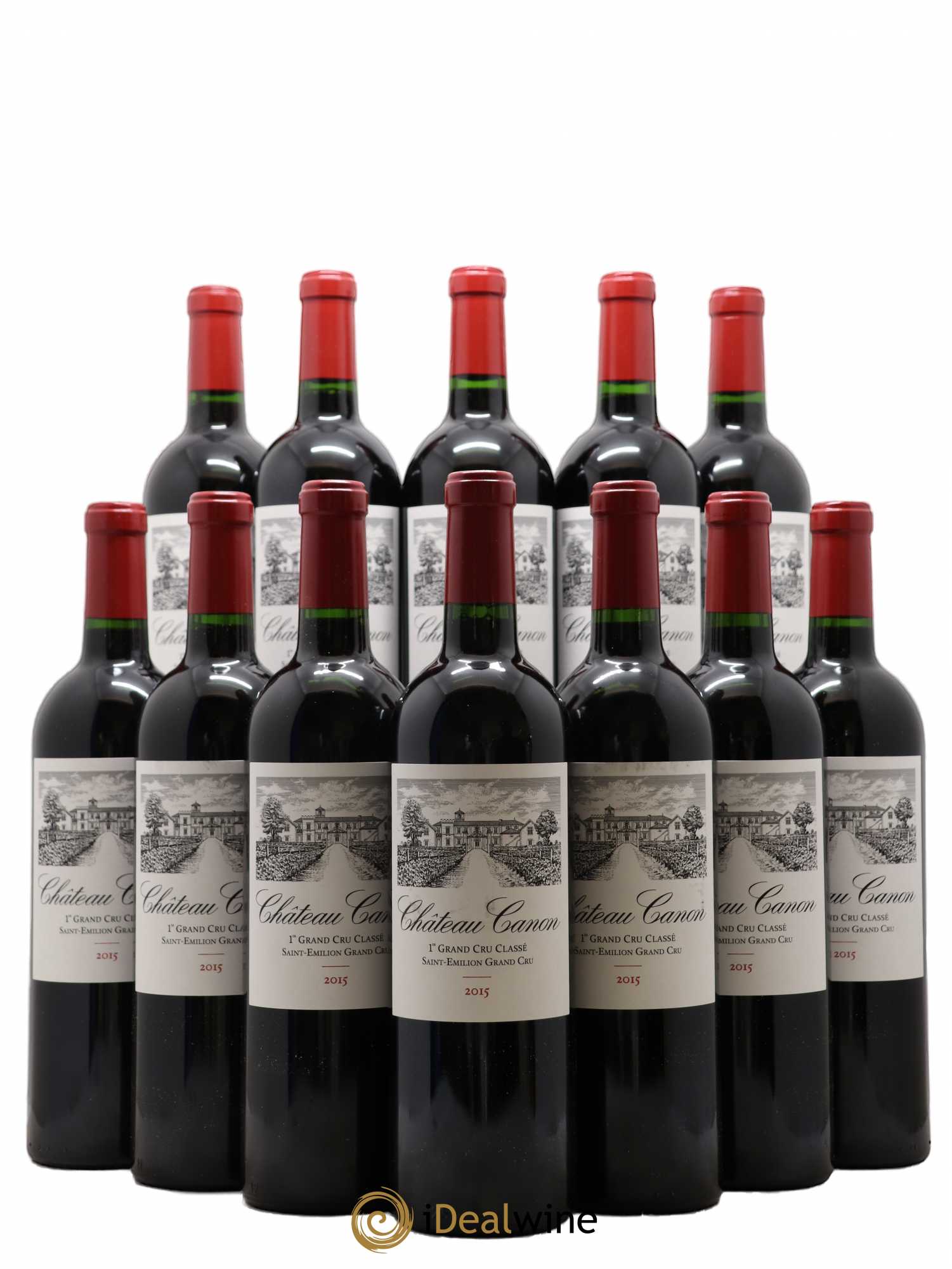 Château Canon 1er Grand Cru Classé B (sans prix de réserve) 2015 - Lot de 12 bouteilles - 0
