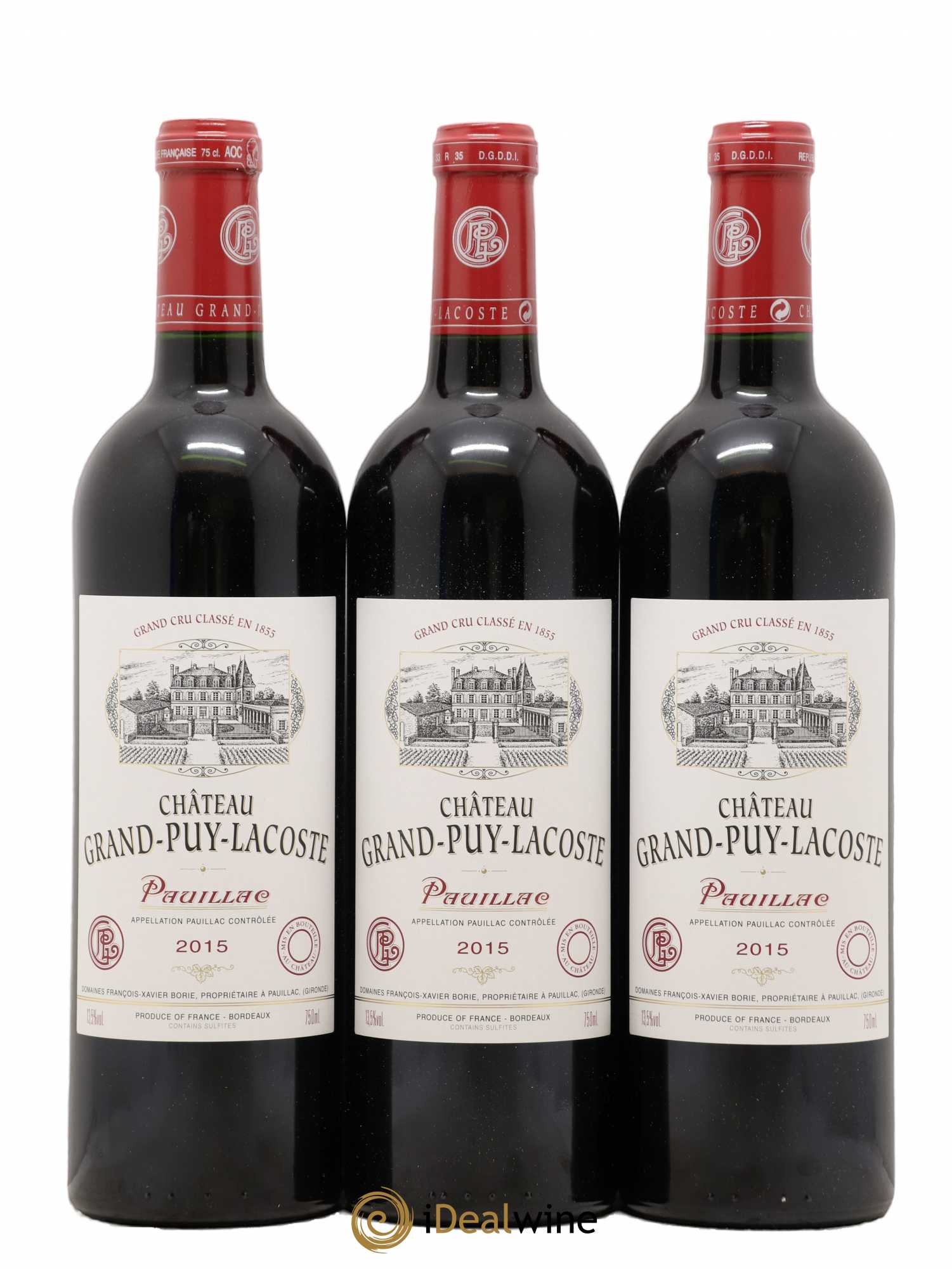 Château Grand Puy Lacoste 5ème Grand Cru Classé 2015 - Lot de 12 bouteilles - 2
