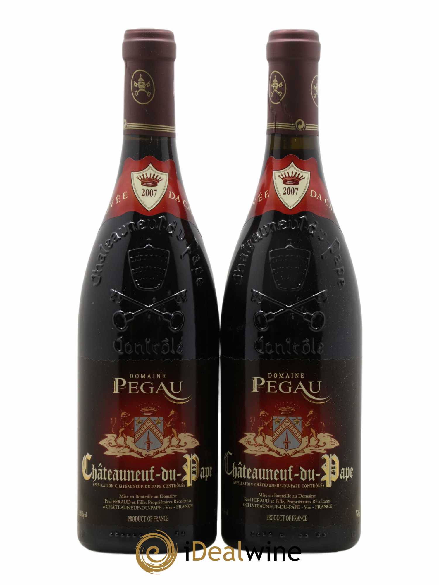 Châteauneuf-du-Pape Domaine du Pégau Cuvée Da Capo Paul et Laurence Féraud 2007 - Lot de 2 bouteilles - 0