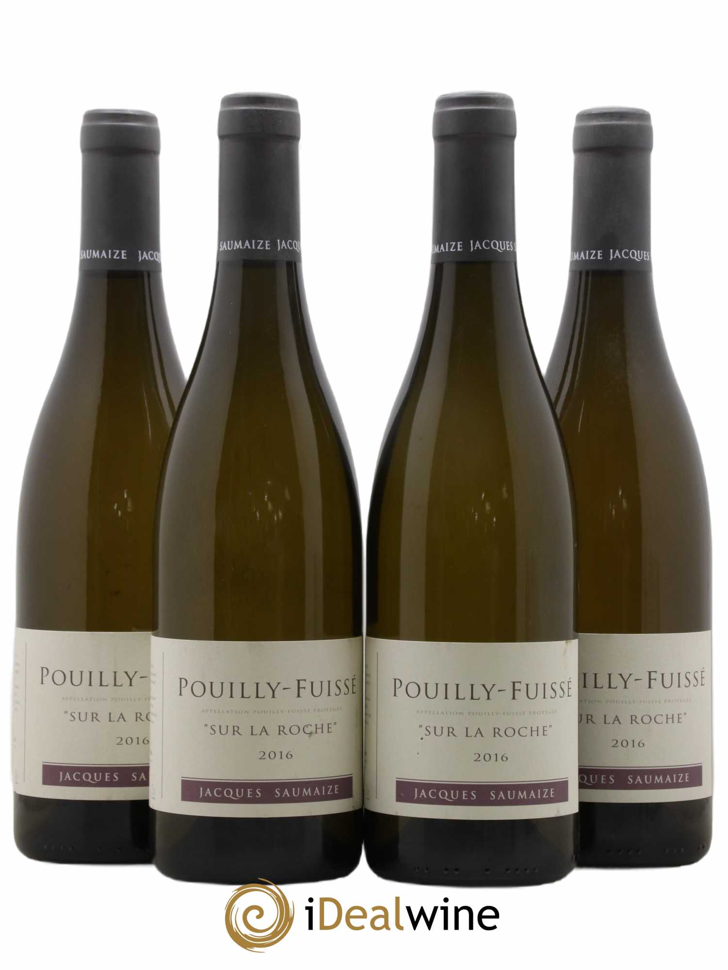 Pouilly-Fuissé Sur la Roche Jacques et Nathalie Saumaize 2016 - Lot de 4 bouteilles - 0