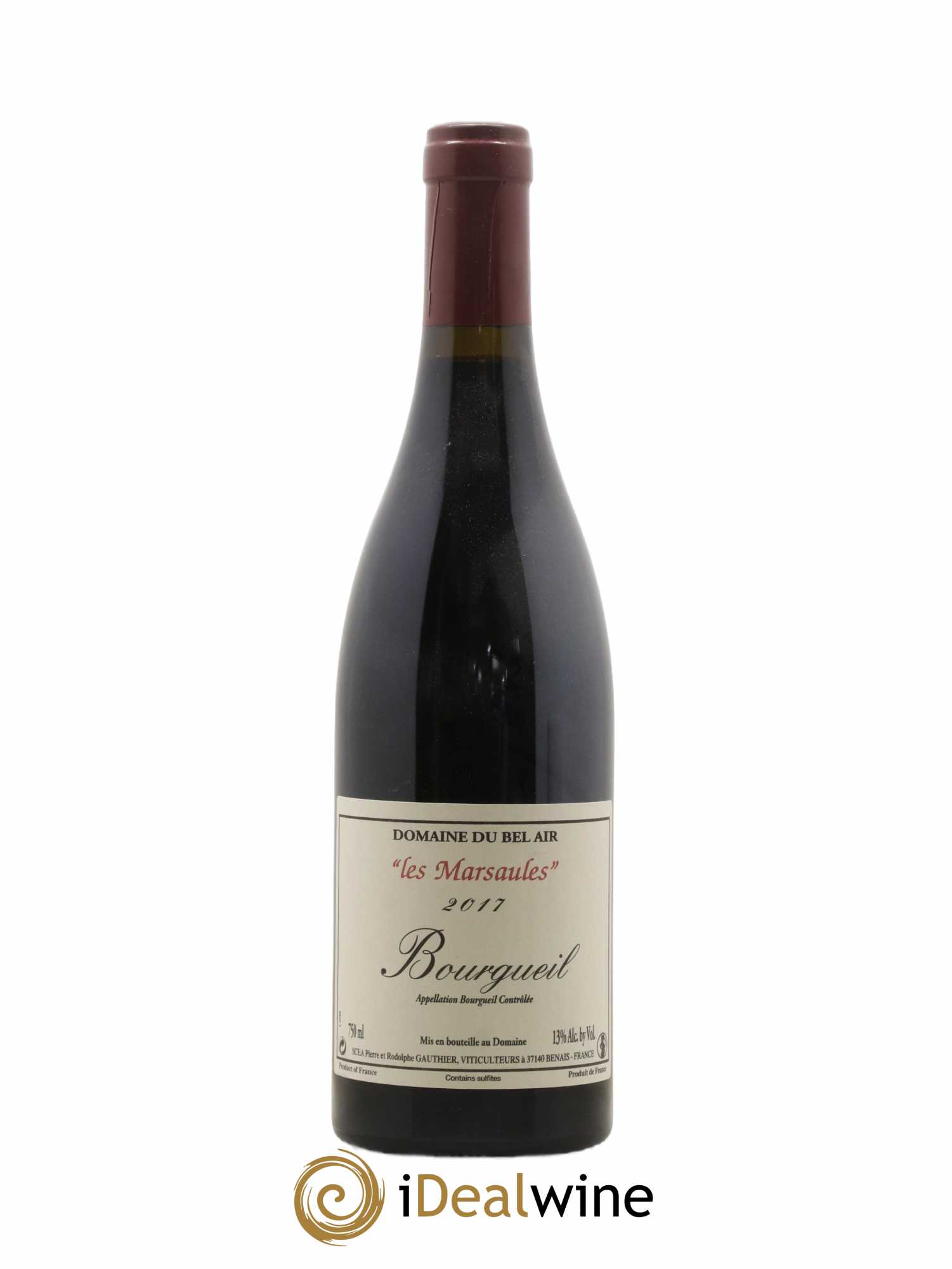 Bourgueil Marsaules Domaine du Bel Air (sans prix de réserve) 2017 - Lot de 1 bouteille - 0