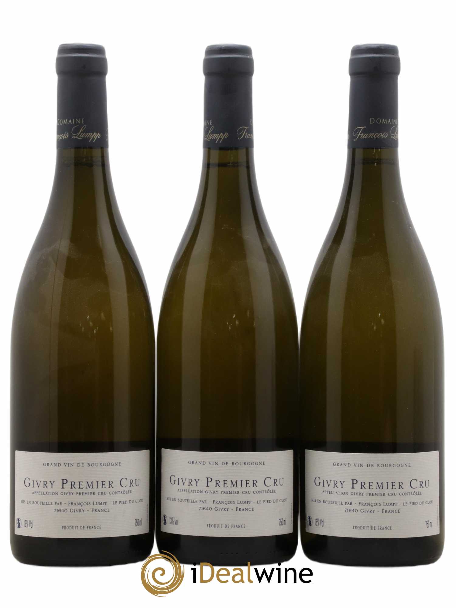 Givry 1er Cru Crausot François Lumpp (Domaine) 2017 - Lot de 3 bouteilles - 1