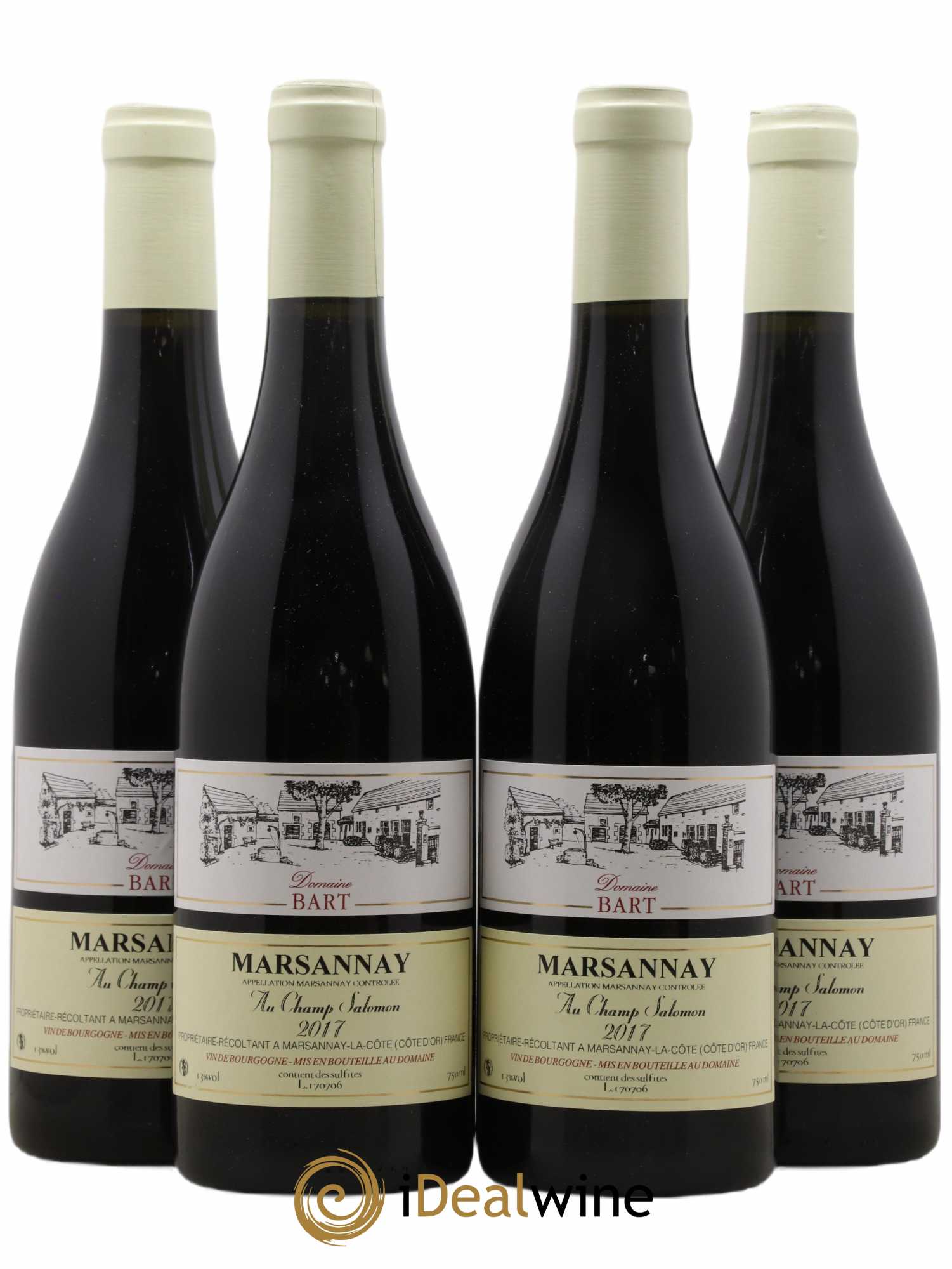 Marsannay Au Champ Salomon Bart (Domaine) 2017 - Lot de 4 bouteilles - 0