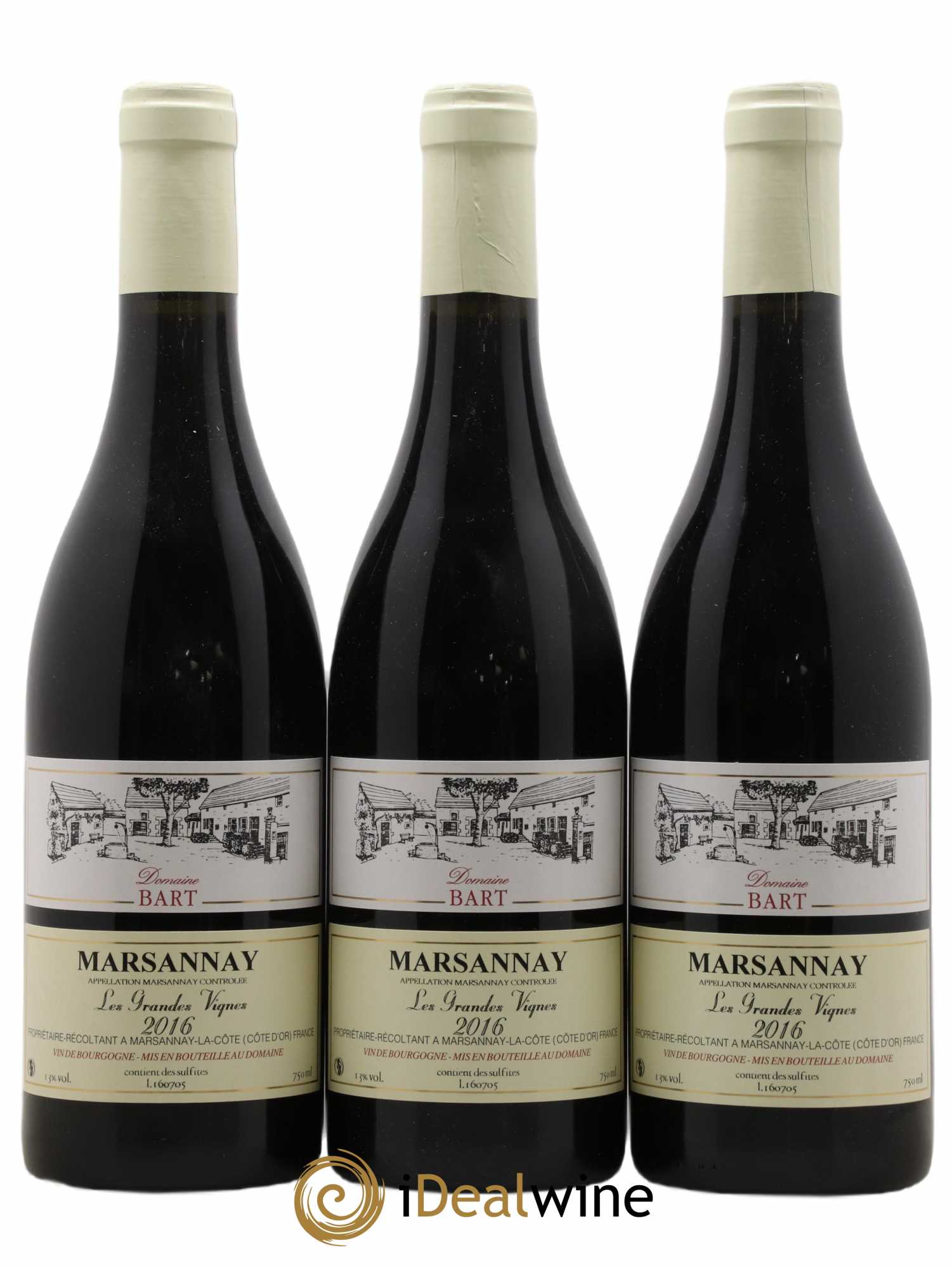 Marsannay Les Grandes Vignes Bart 2016 - Lot de 3 bouteilles - 0