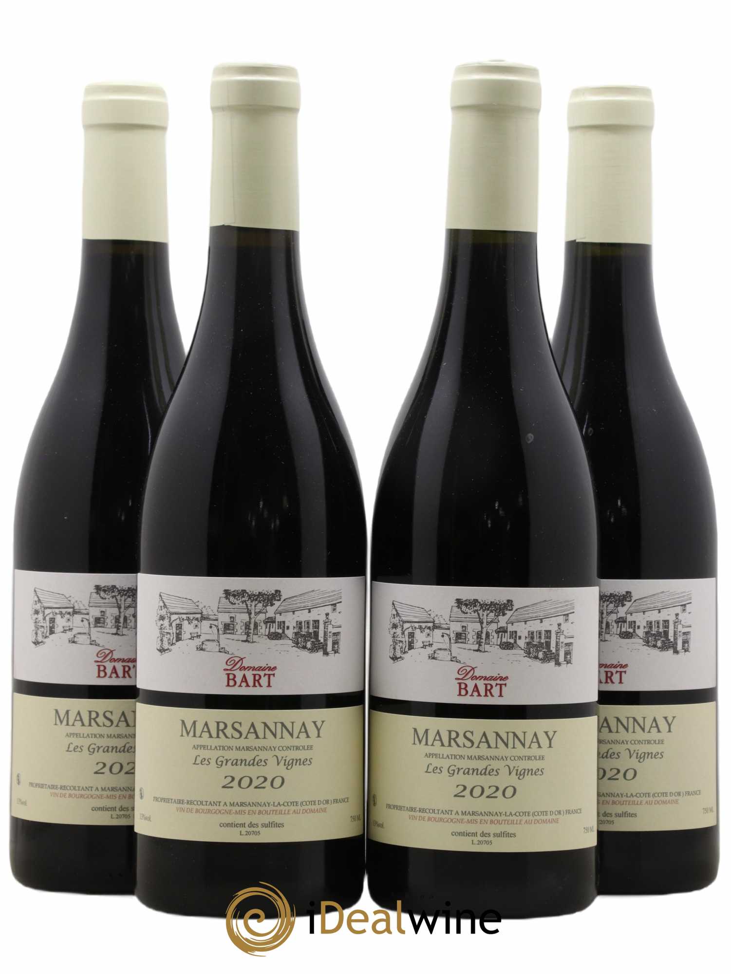 Marsannay Les Grandes Vignes Bart 2020 - Lot de 4 bouteilles - 0