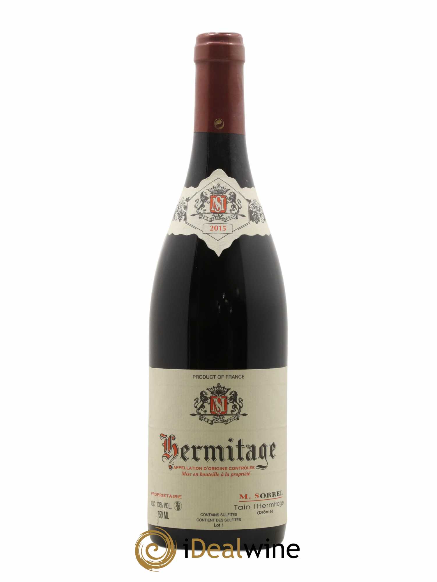 Hermitage Marc Sorrel 2015 - Lot de 1 bouteille - 0
