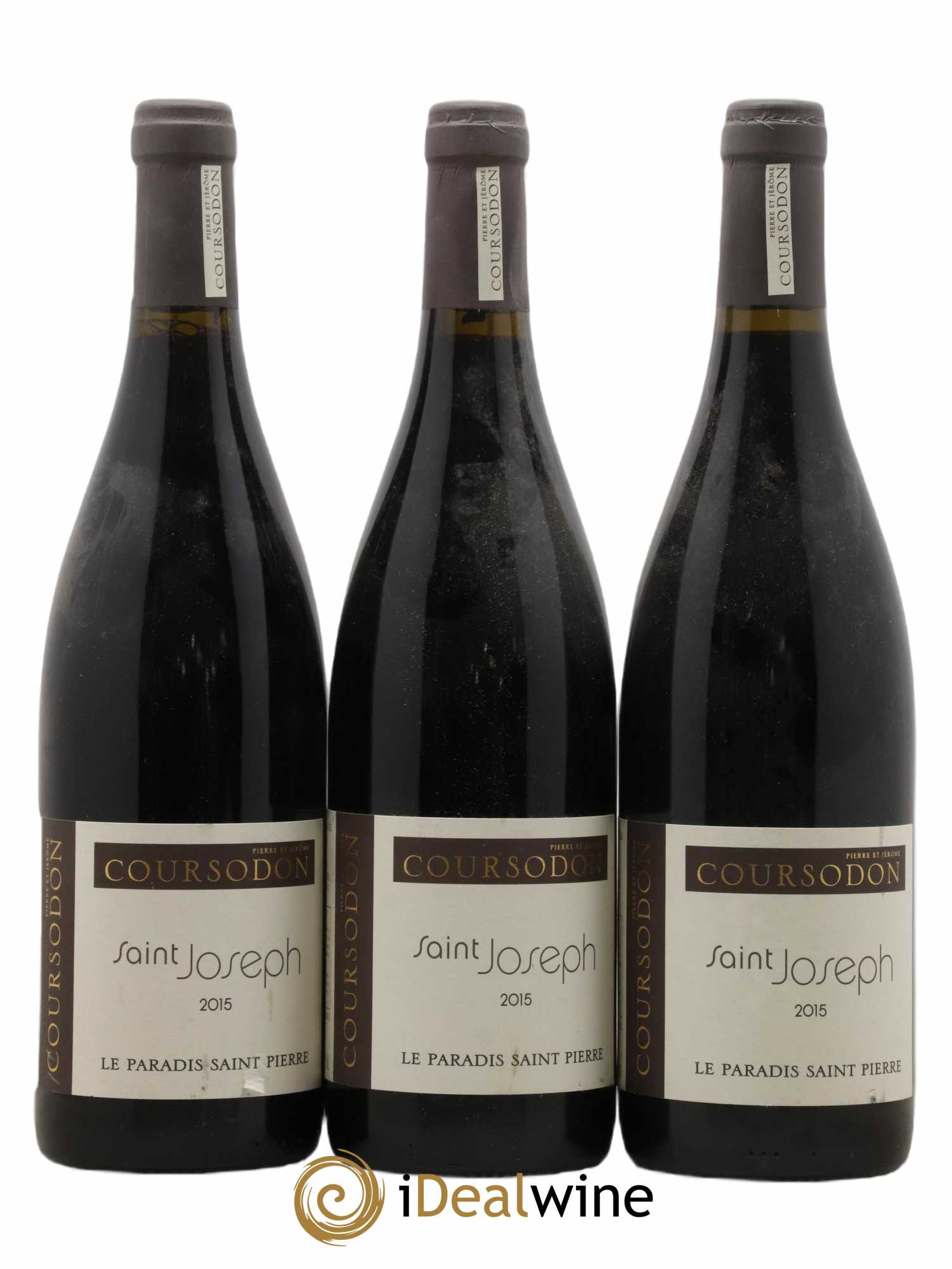 Saint-Joseph Le Paradis Saint-Pierre Pierre et Jérôme Coursodon 2015 - Lot de 3 bouteilles - 0