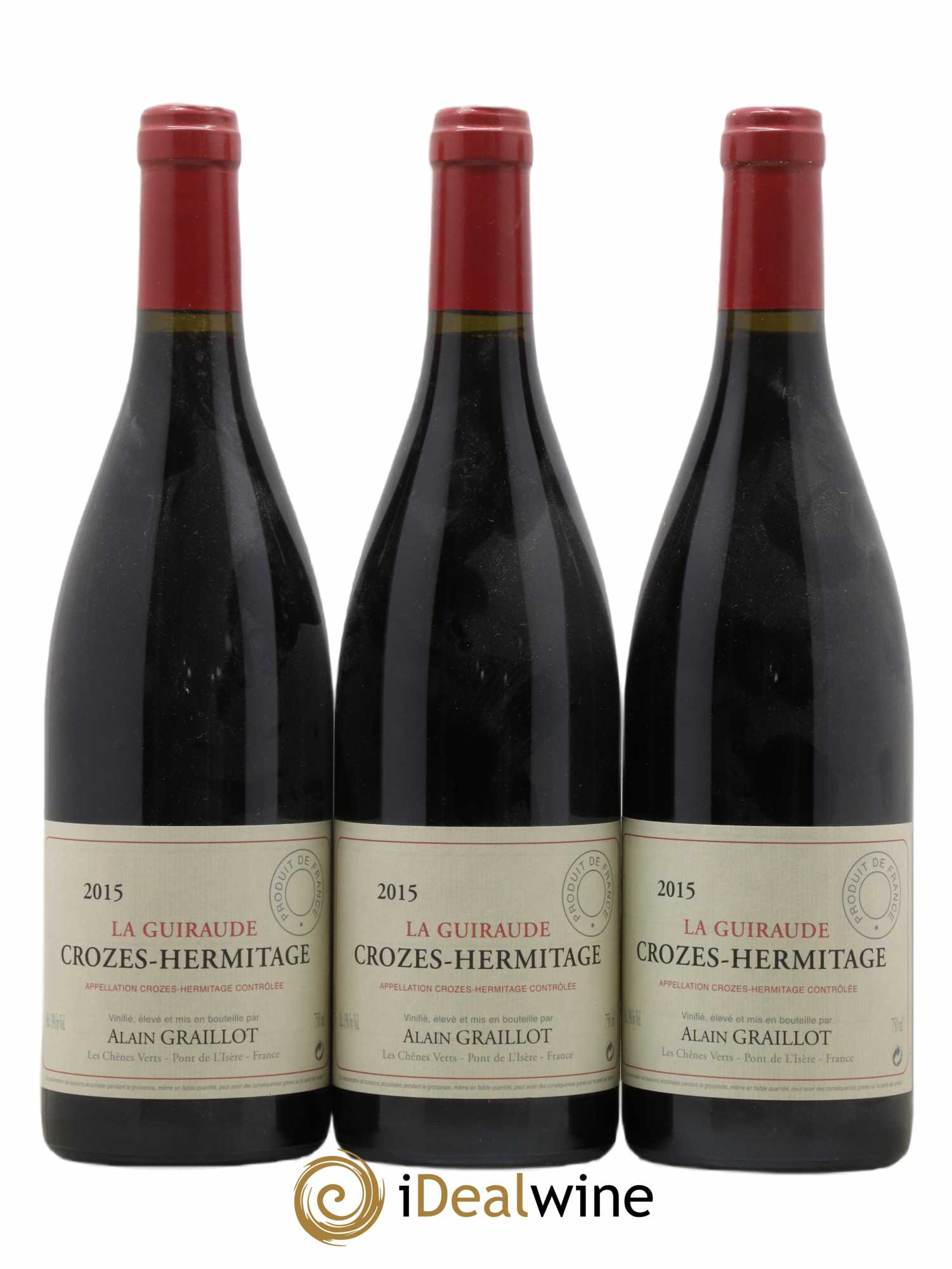 Crozes-Hermitage La Guiraude Domaine Graillot 2015 - Lot de 3 bouteilles - 0