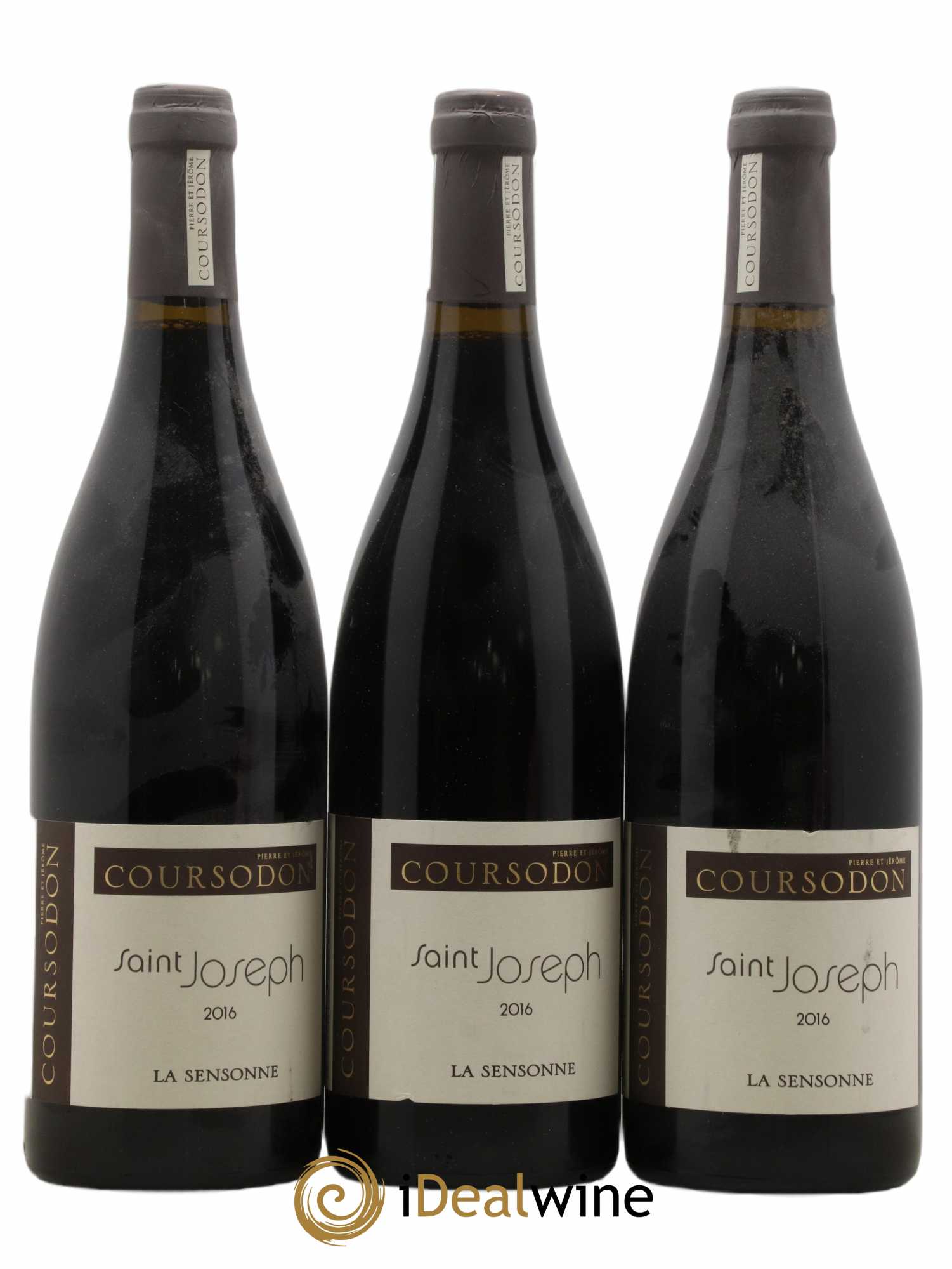 Saint-Joseph La Sensonne Pierre et Jérôme Coursodon 2016 - Lot of 3 bottles - 0
