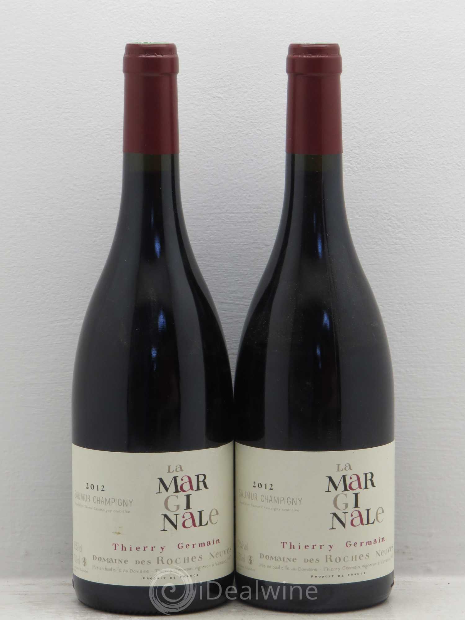 Saumur-Champigny La Marginale Domaine des Roches Neuves - Thierry Germain 2012 - Lot de 2 bouteilles - 0